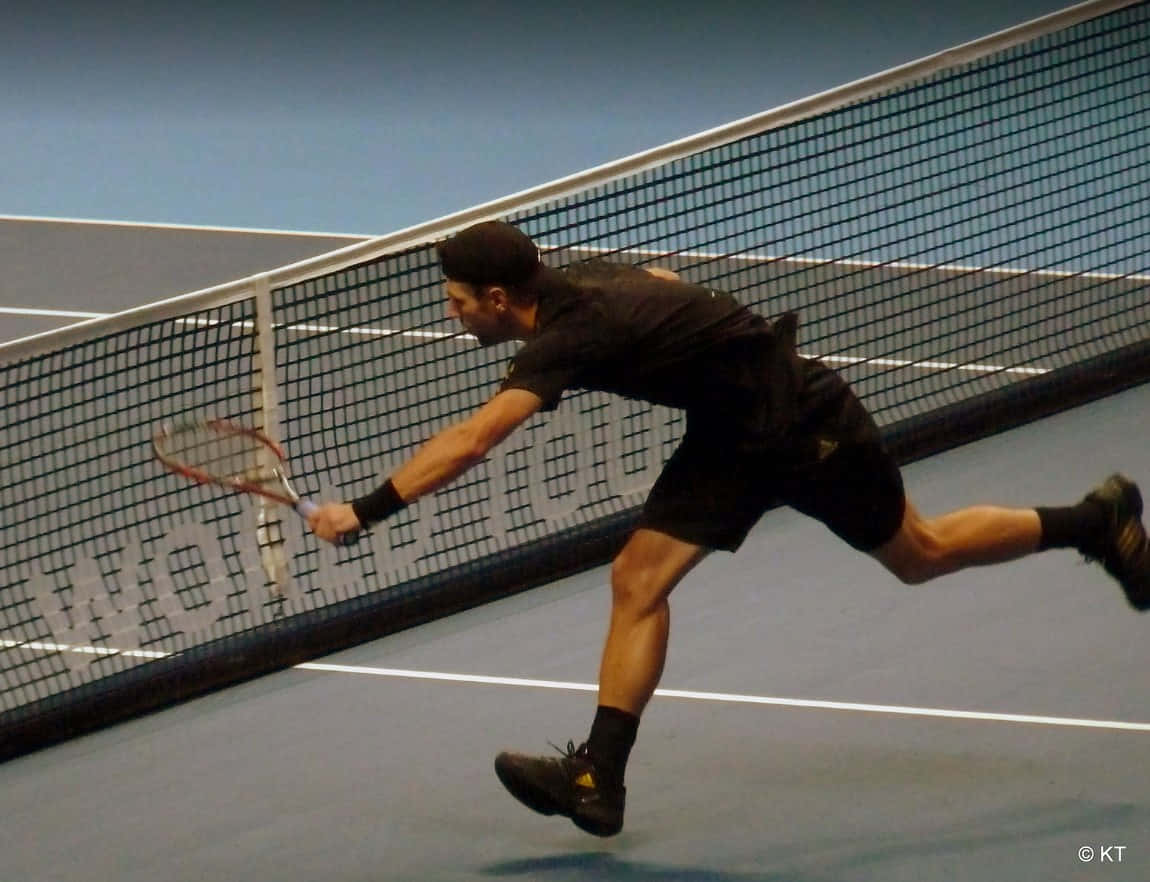 Jurgen Melzer In An All-black Outfit Background