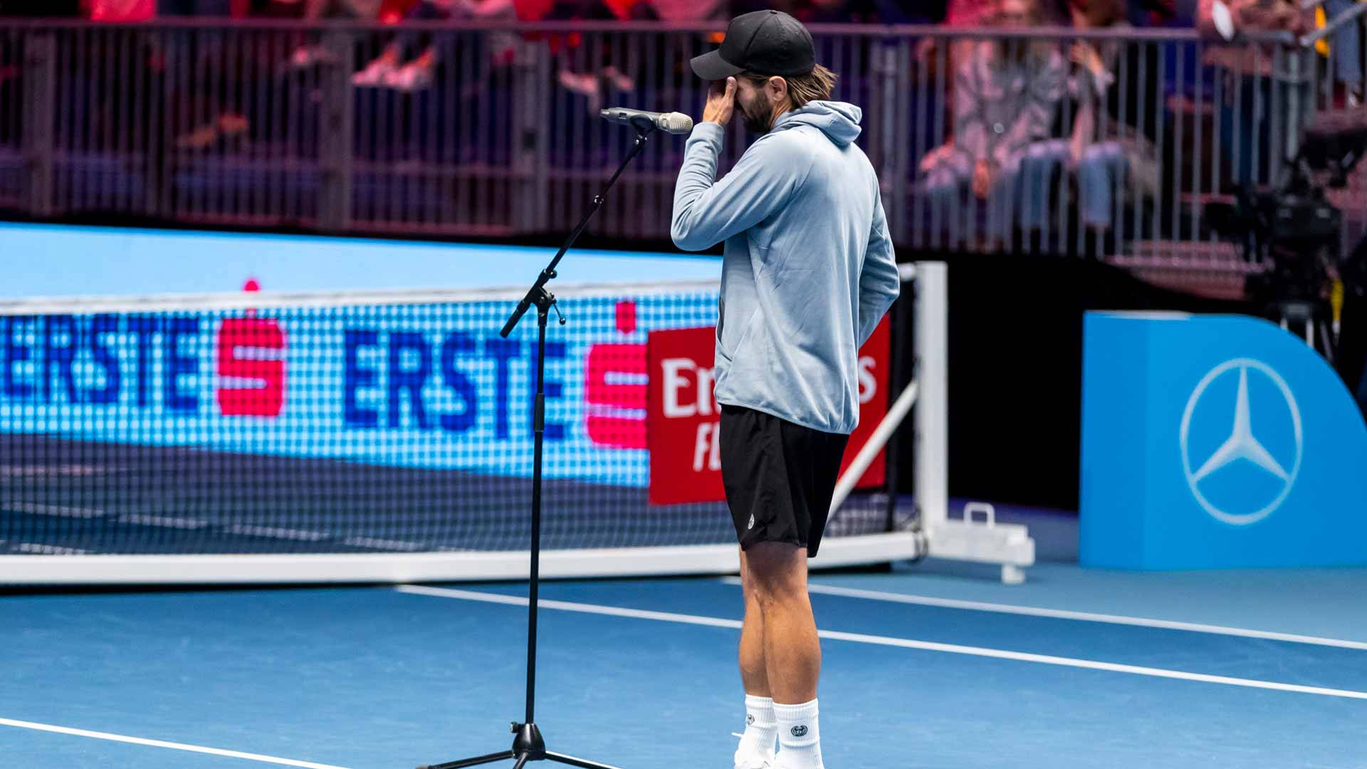 Jurgen Melzer Retirement Speech In Vienna Background