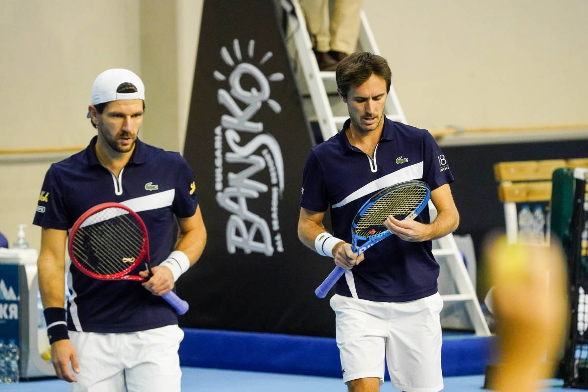 Jurgen Melzer With Édouard Roger-vasselin Background