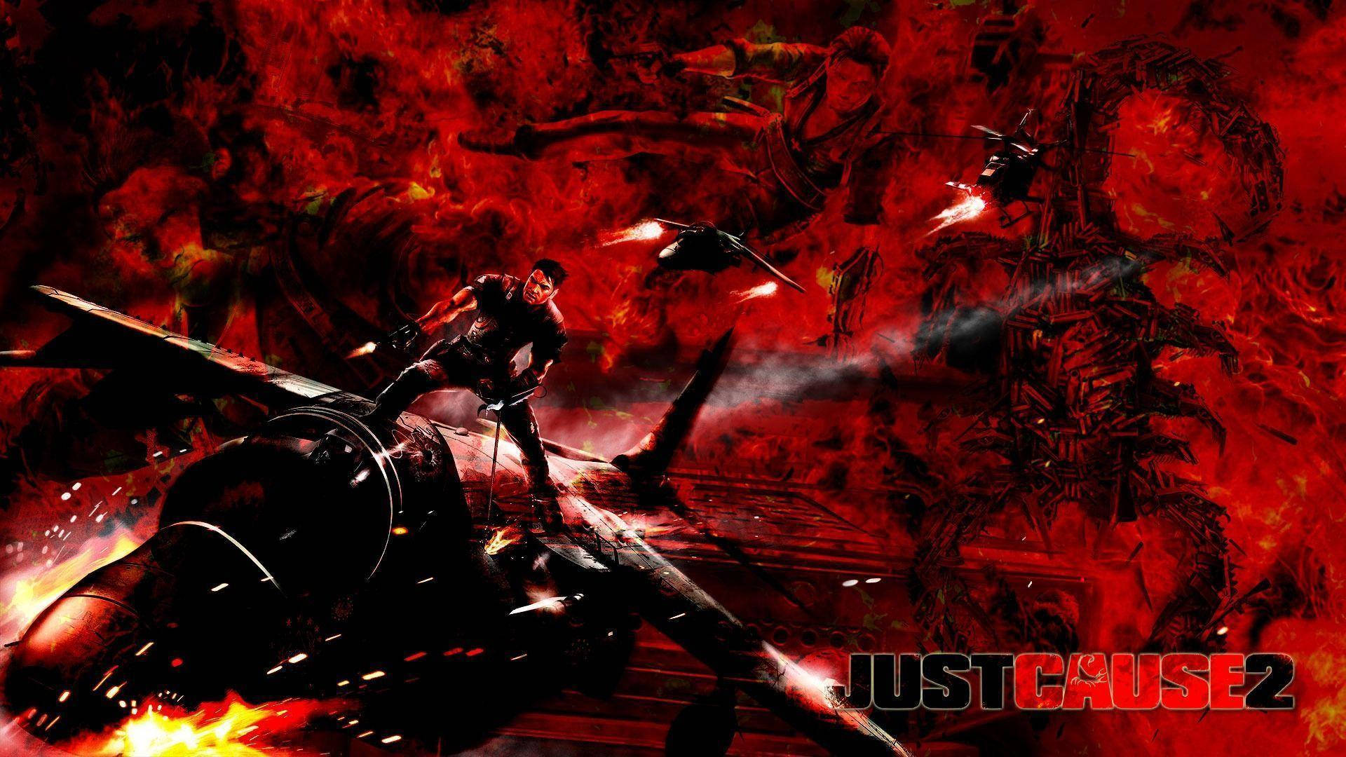 Just Cause 2 Red Poster Background
