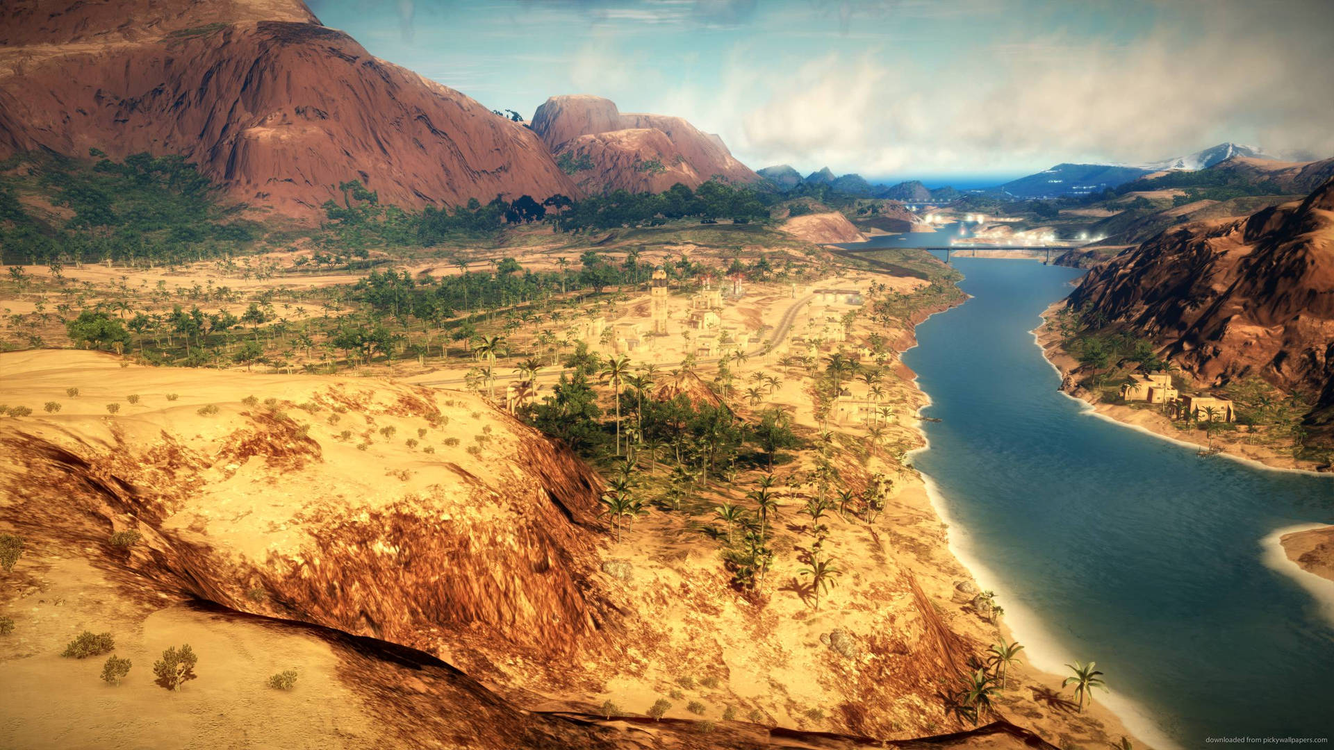 Just Cause 2 River Scenery Background
