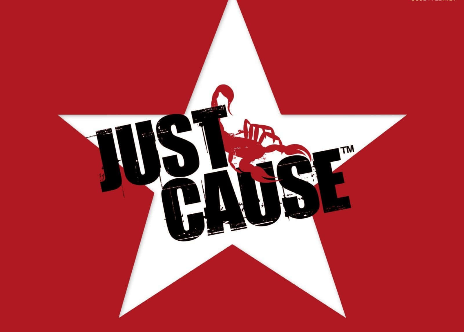 Just Cause - A Red Star With The Words Just Cause Background