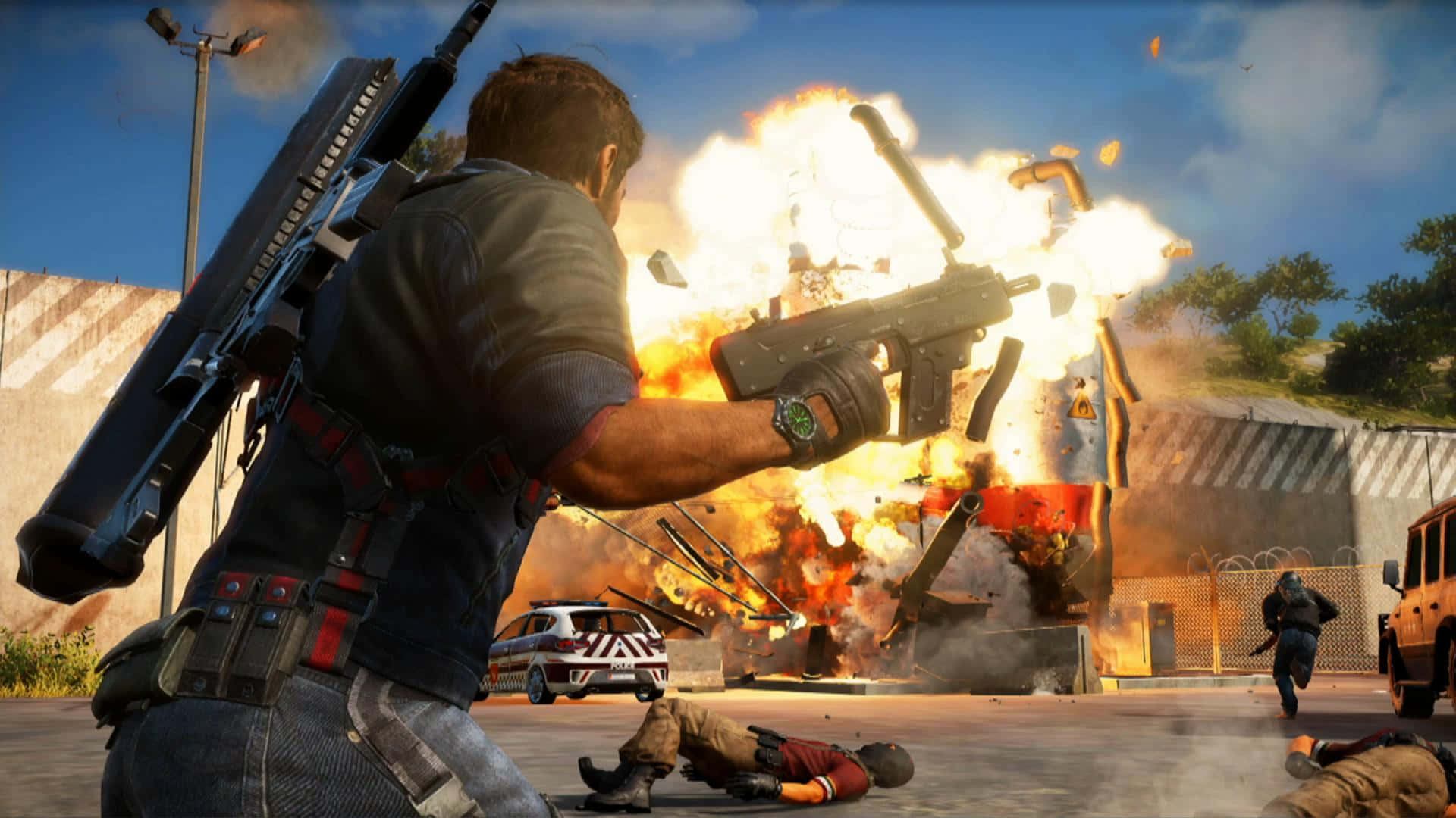 Just Cause3 Explosive Combat Action Background