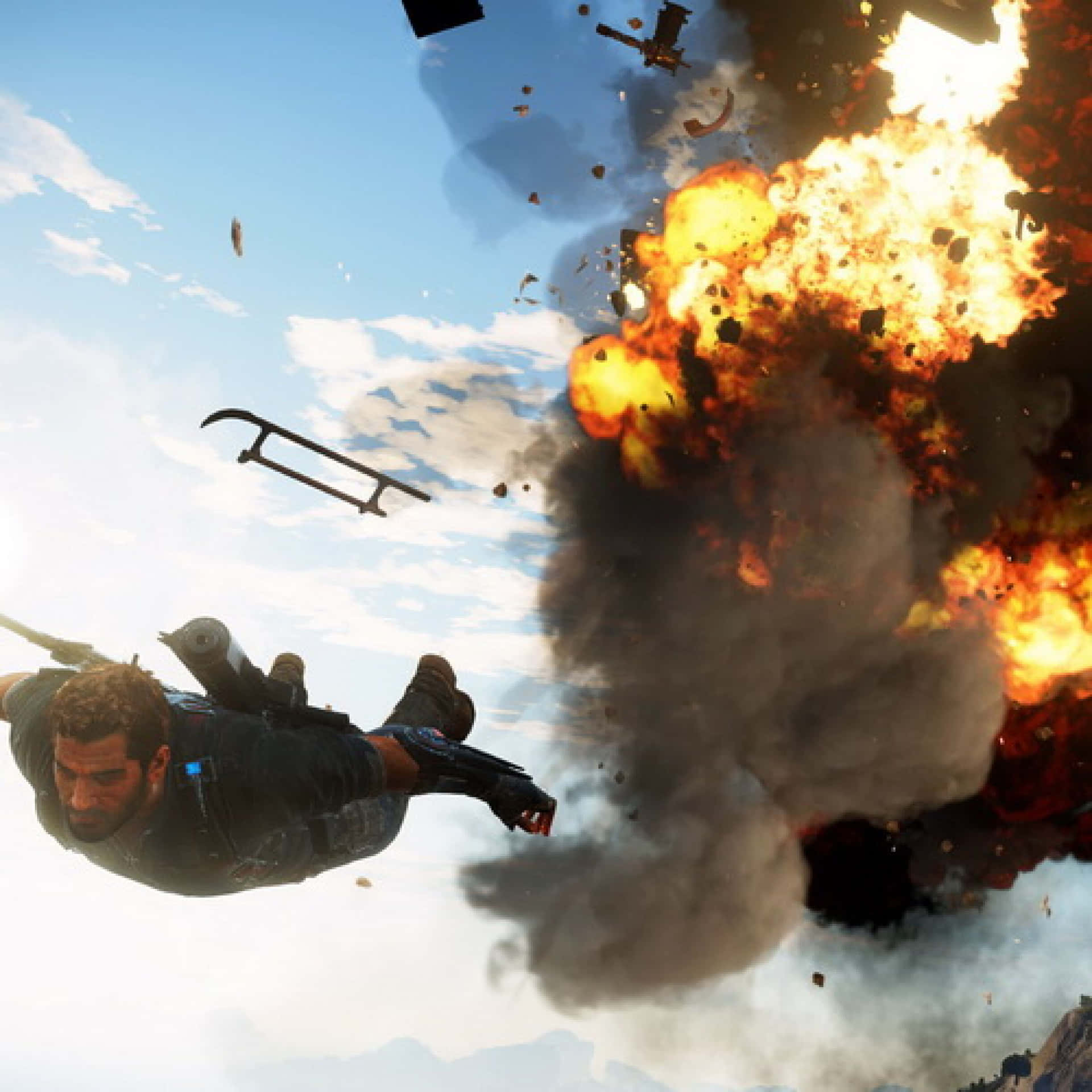 Just Cause3 Explosive Skydive Background