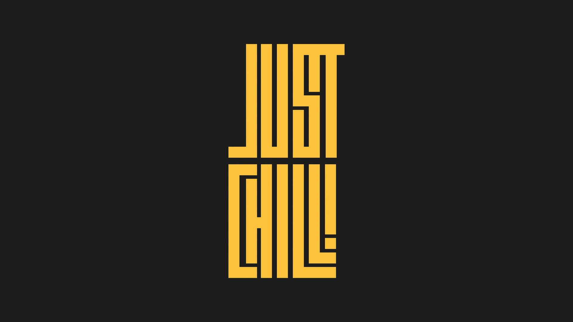 Just Chill Typography