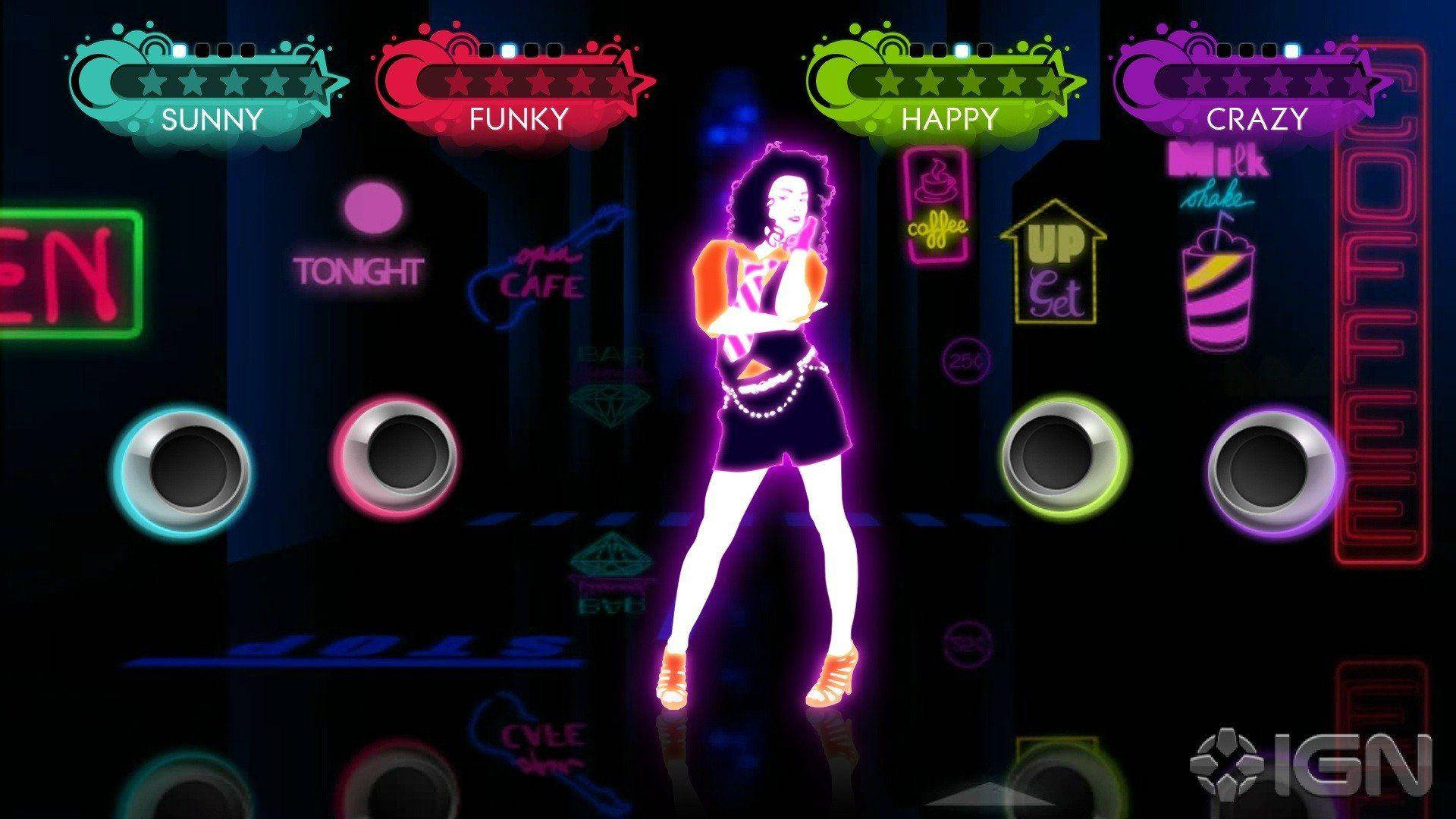 Just Dance 3 Dancer With Neon Signs
