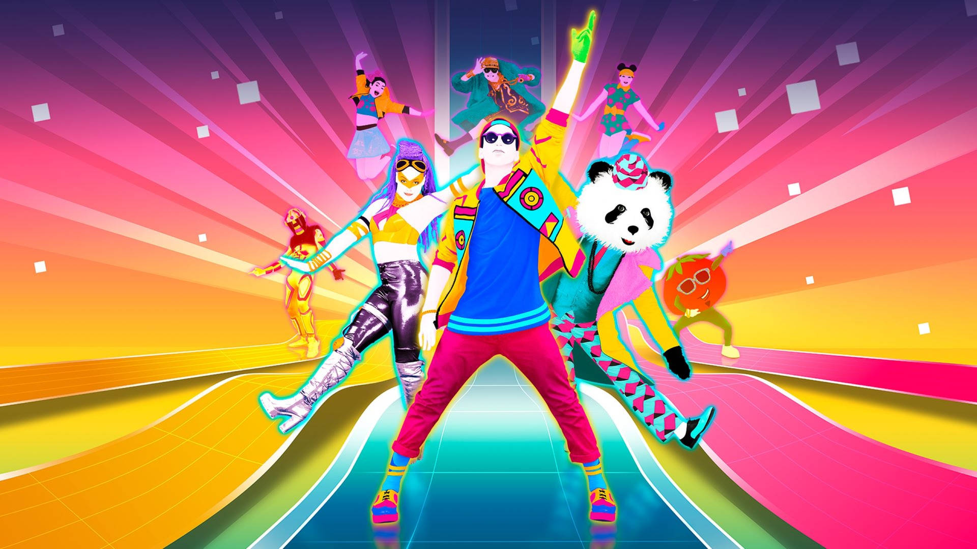 Just Dance Colorful Art Background