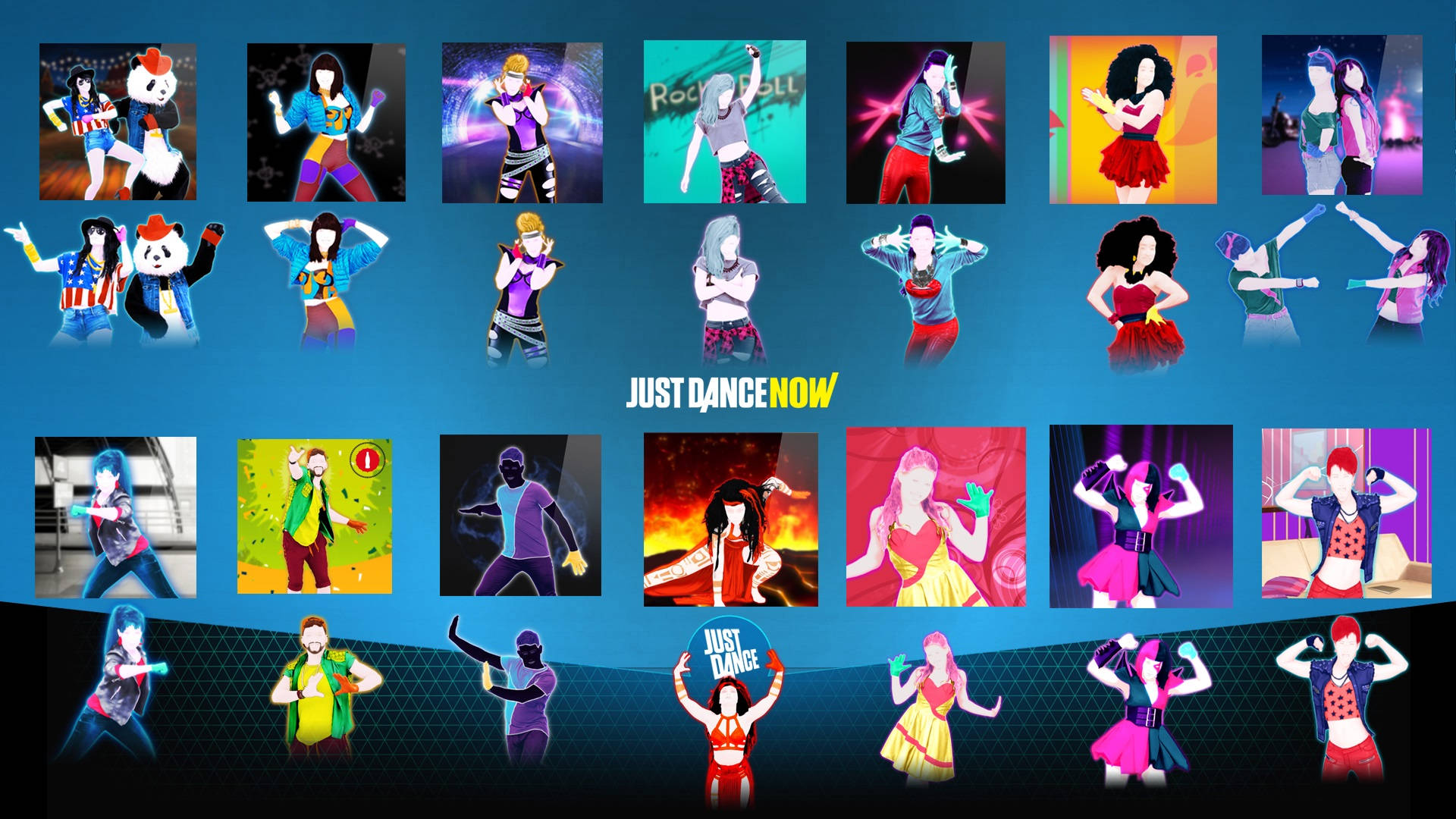 Just Dance Now Dancers With Profile Pics Background