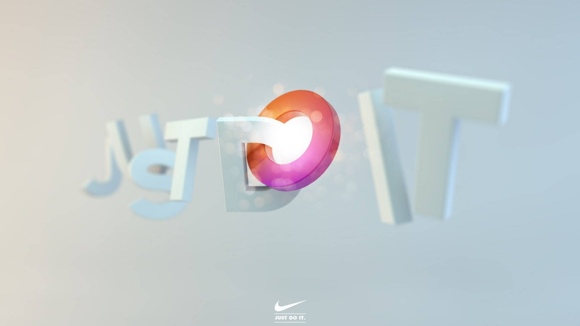 Just Do It In Digital 3d Background