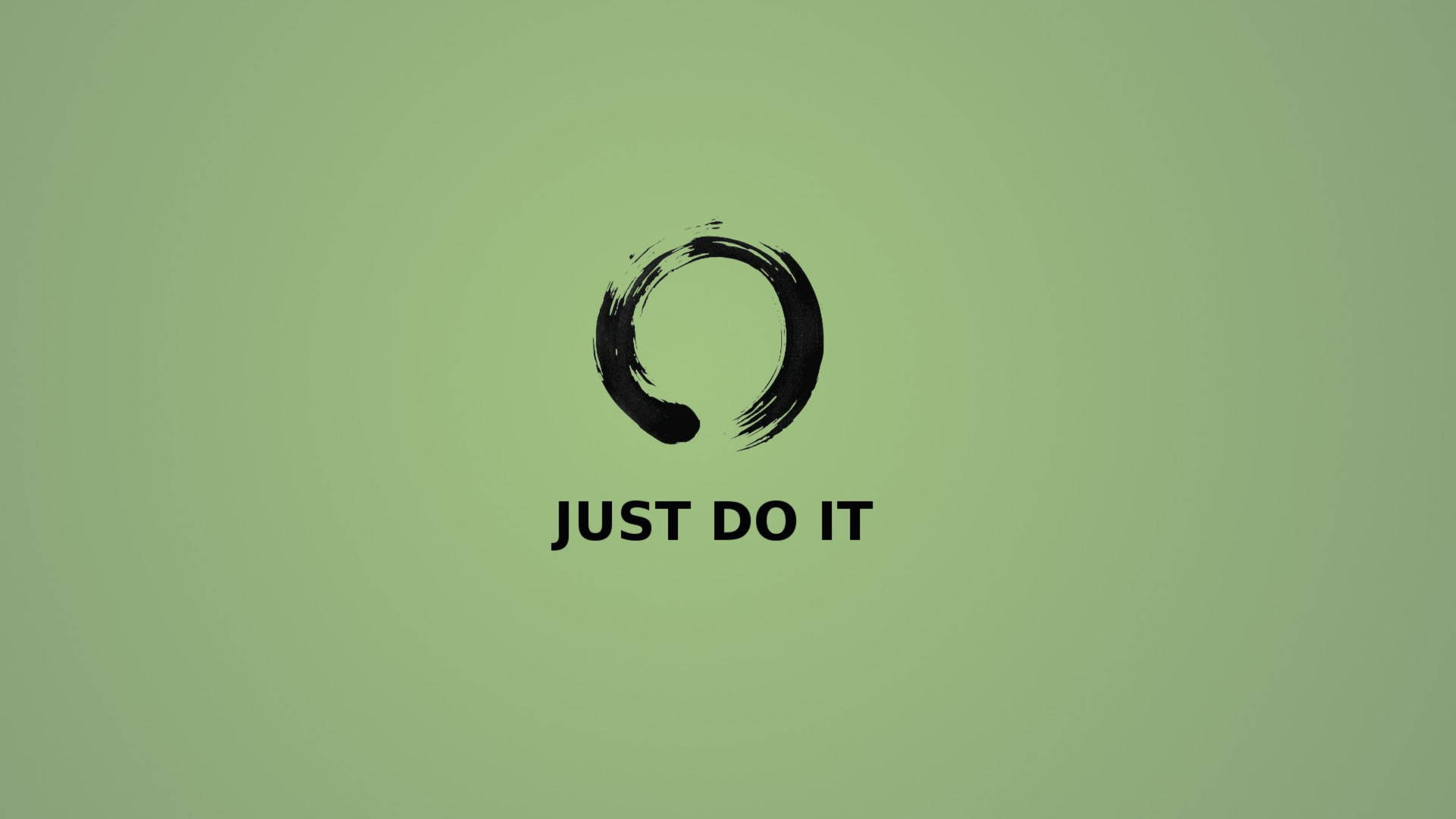 Just Do It In Green Poster Background