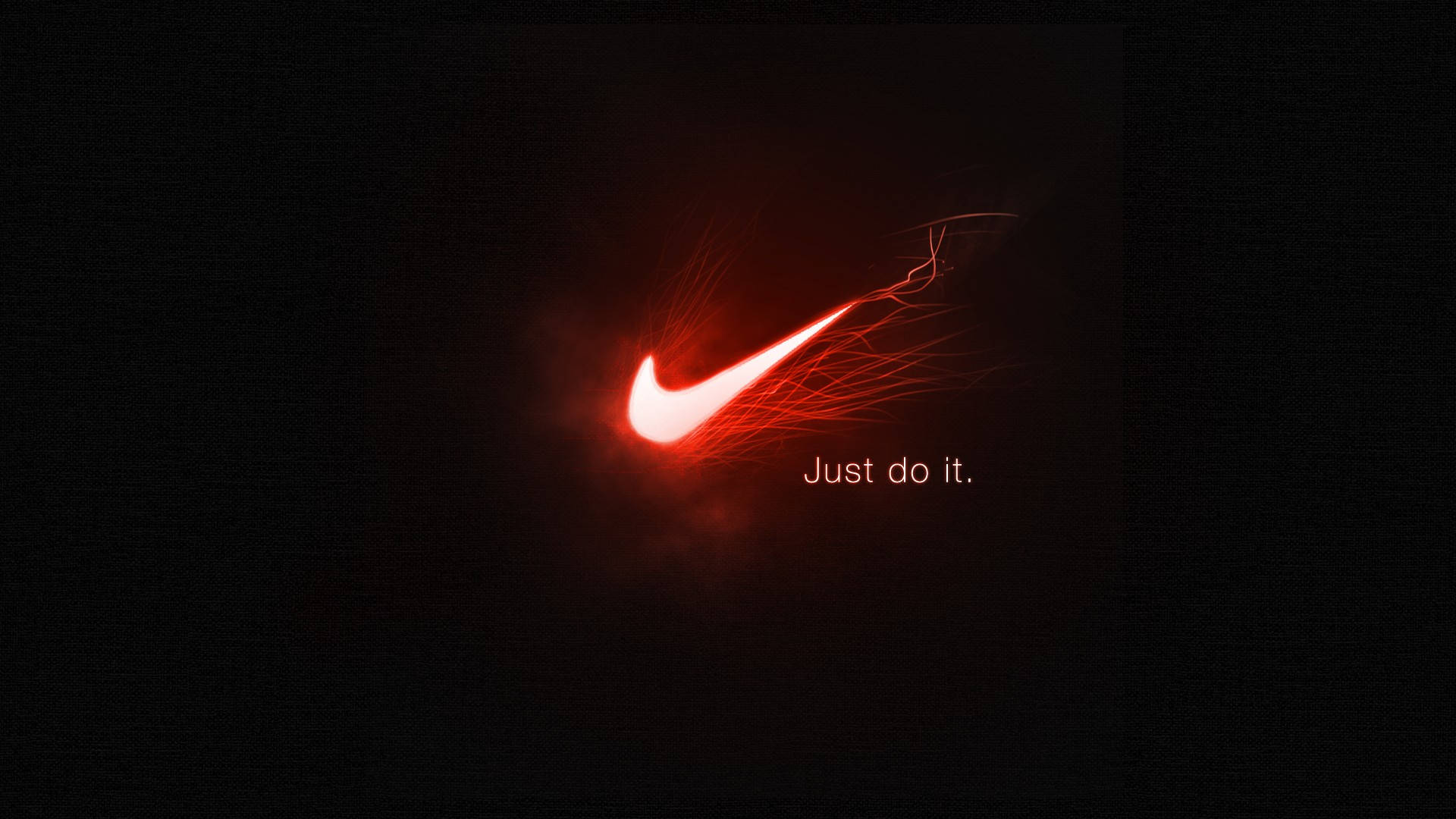 Just Do It Red Neon Nike Logo Background