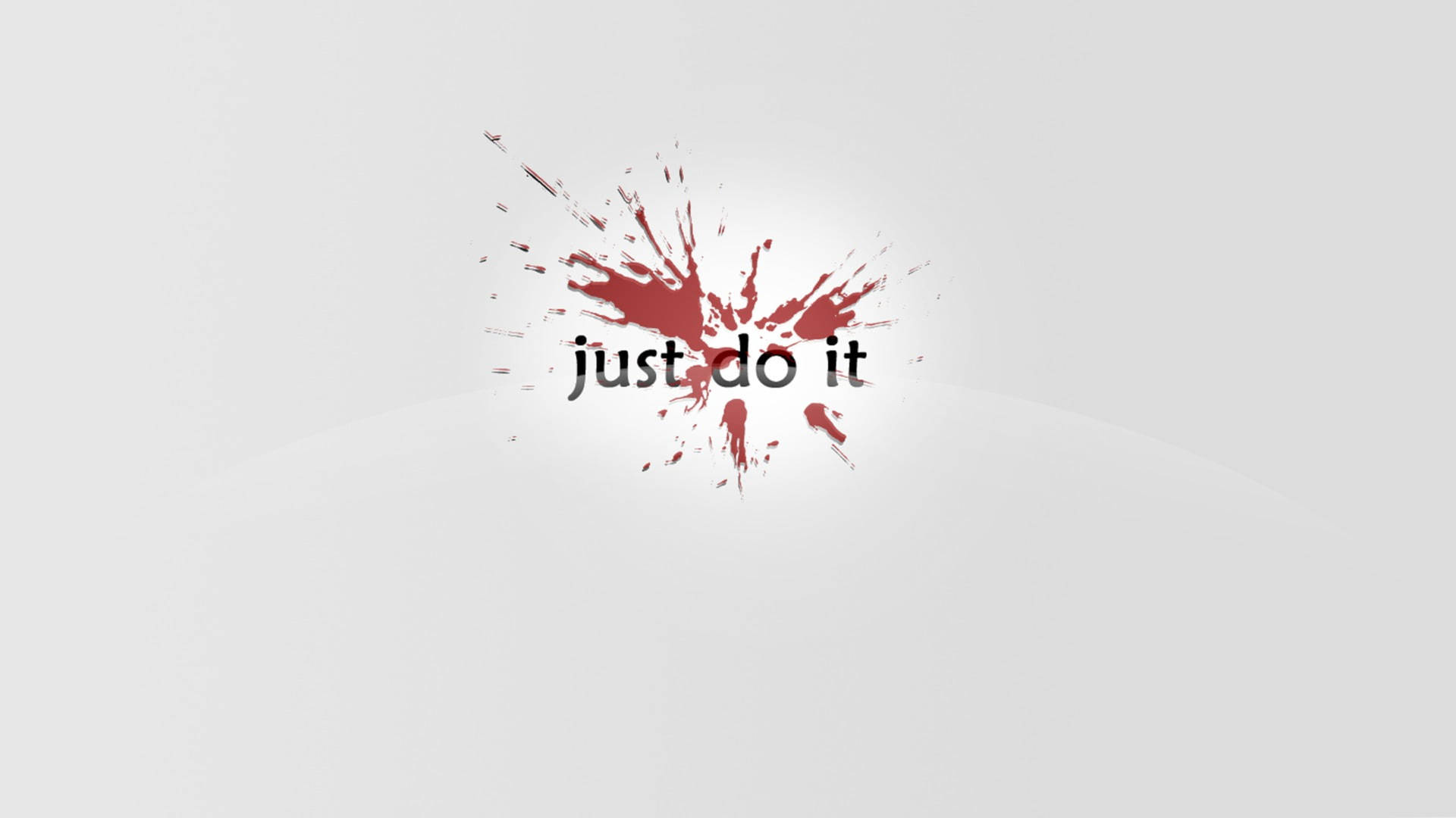 Just Do It Red Paint Splash Background