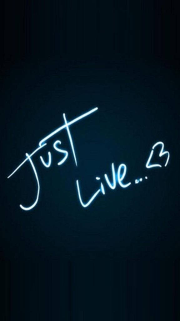 Just Live Quote Samsung Galaxy Note 5 Background