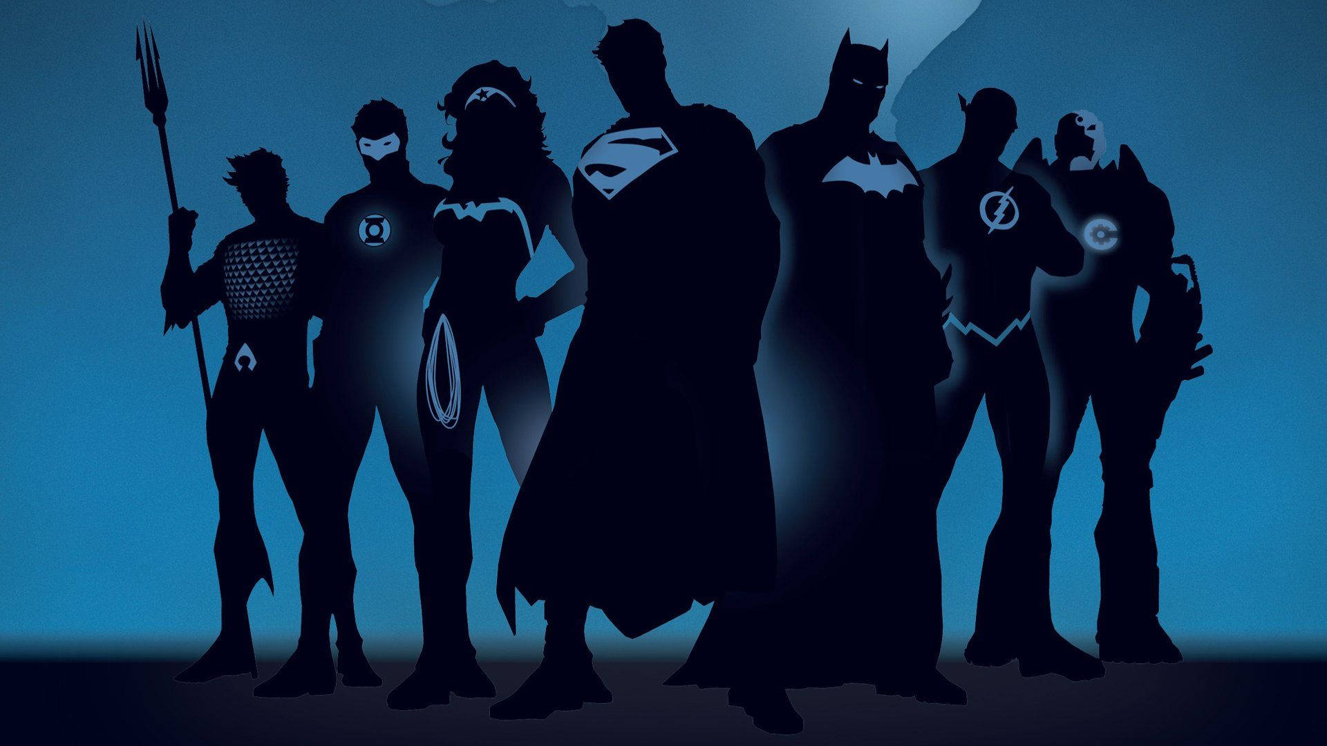 Justice League Blue Minimal Background