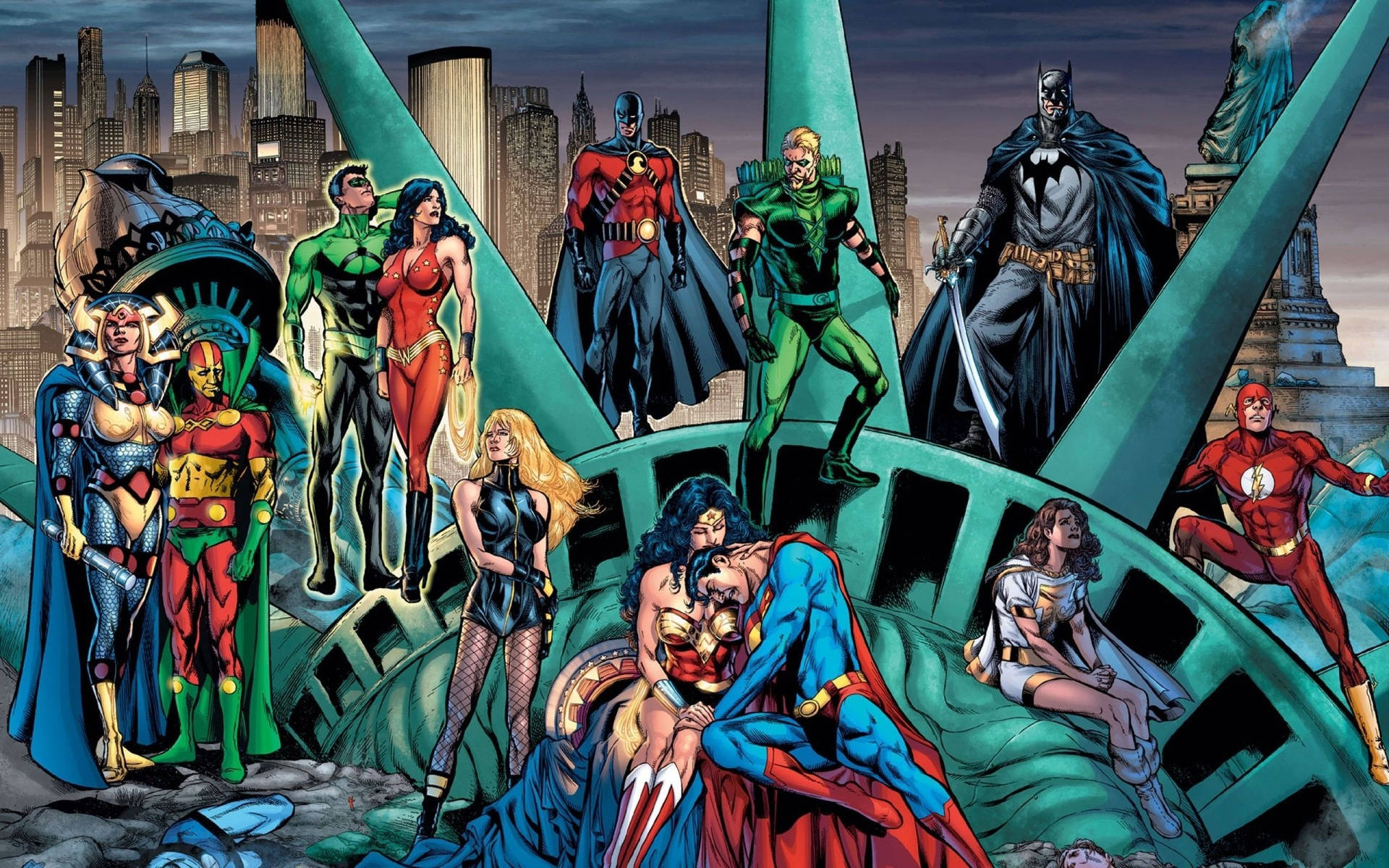 Justice League Comics Dc Characters Background