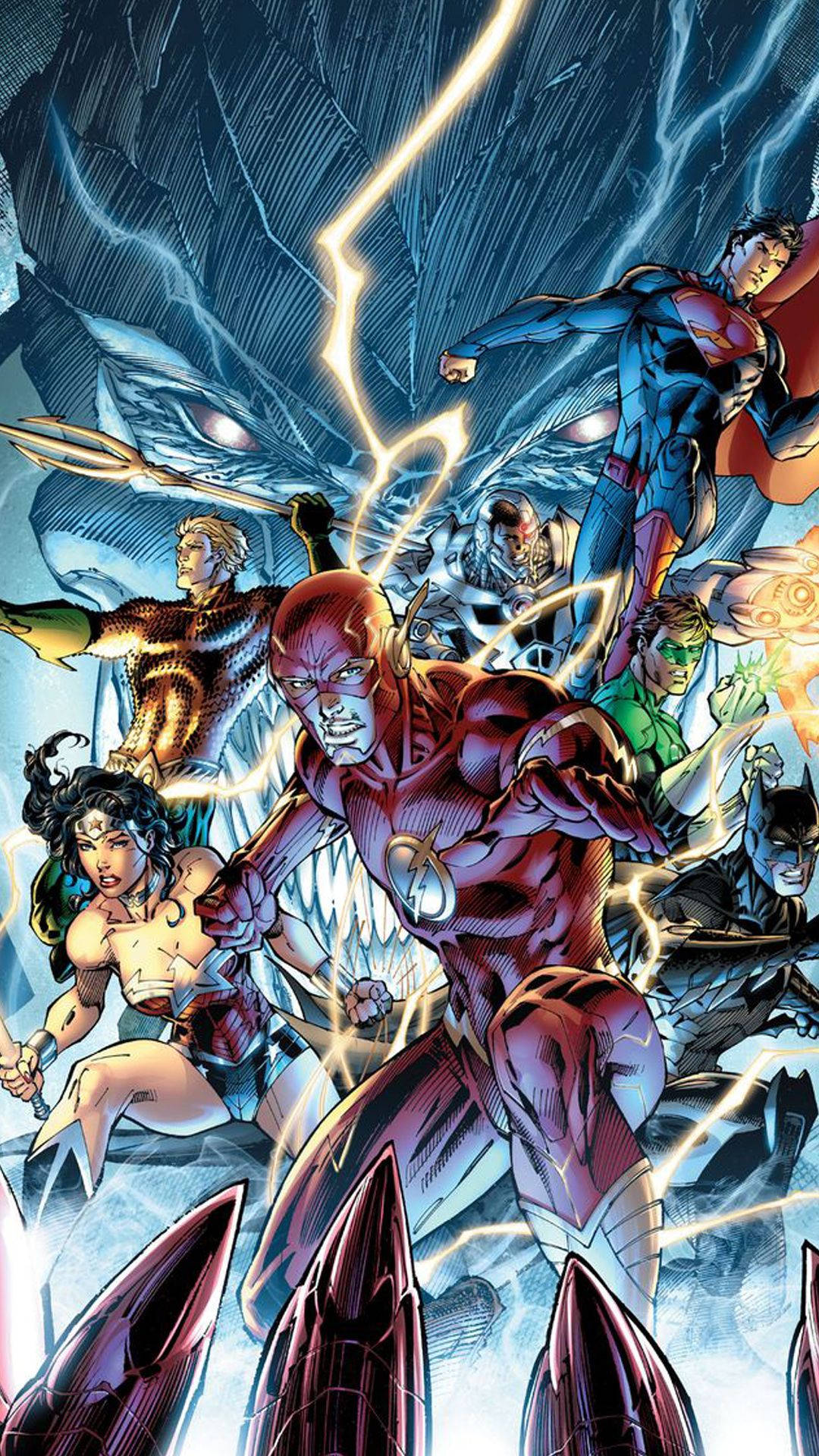 Justice League Comics Phone Background