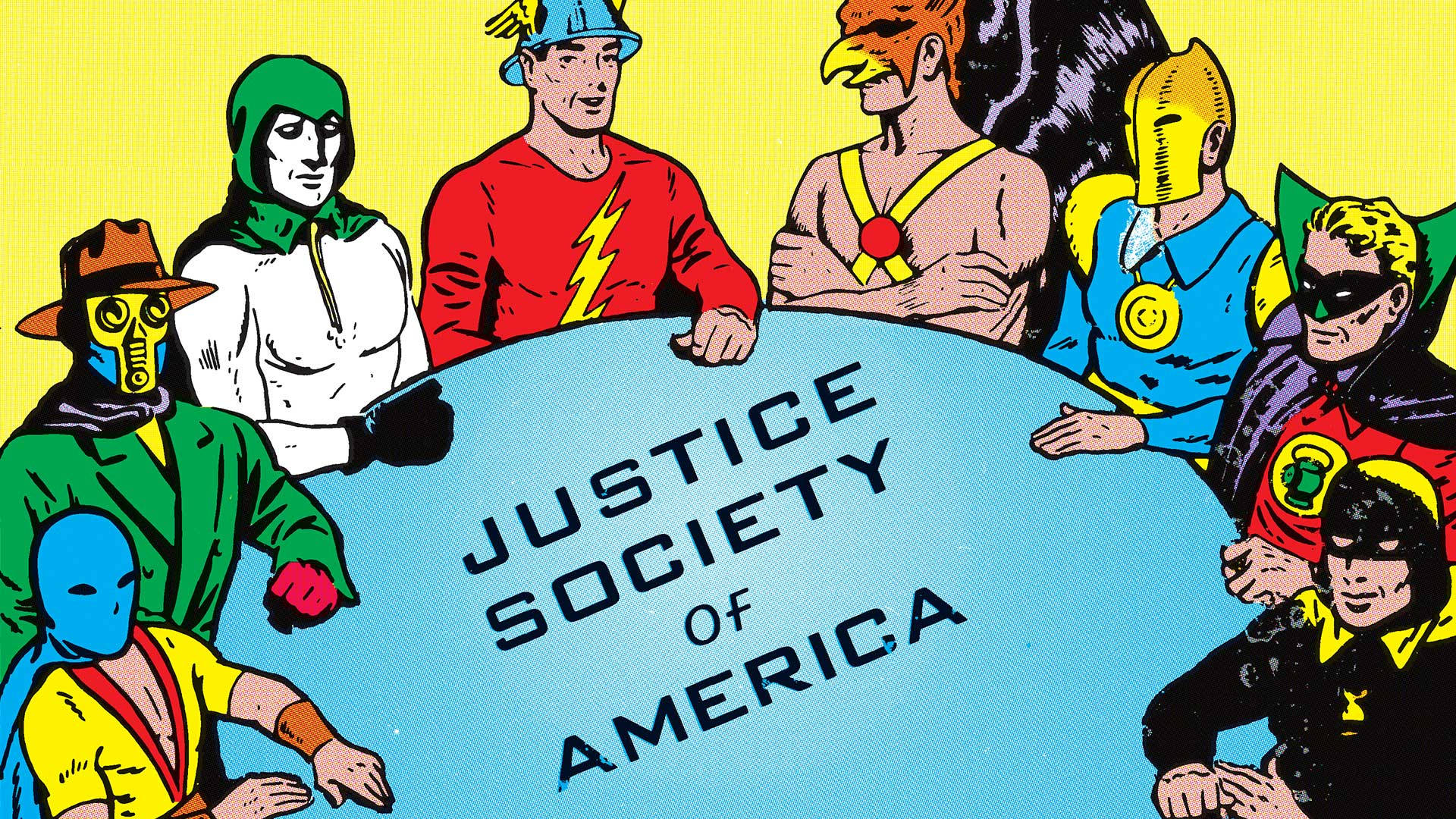 Justice Society Of America All-star Cover Background