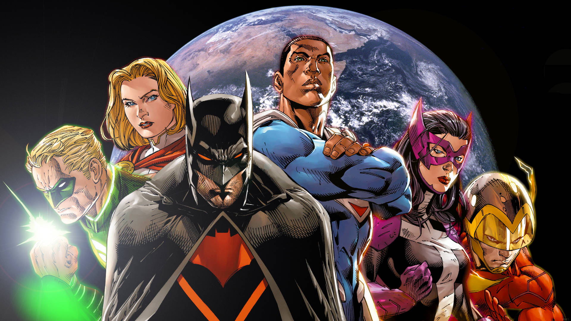 Justice Society Of America Earth 2 World End Background