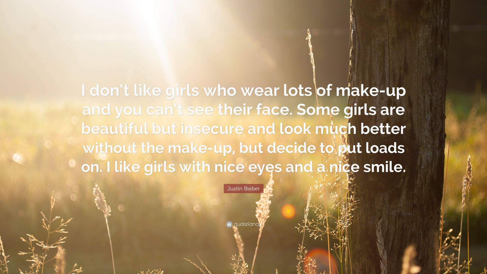 Justin Bieber Insecure Girls Quote