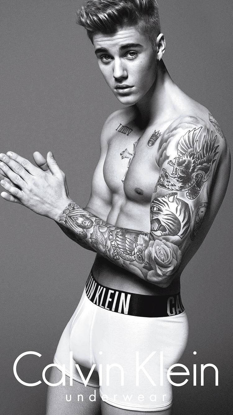 Justin Bieber Modeling For Calvin Klein #mycalvins