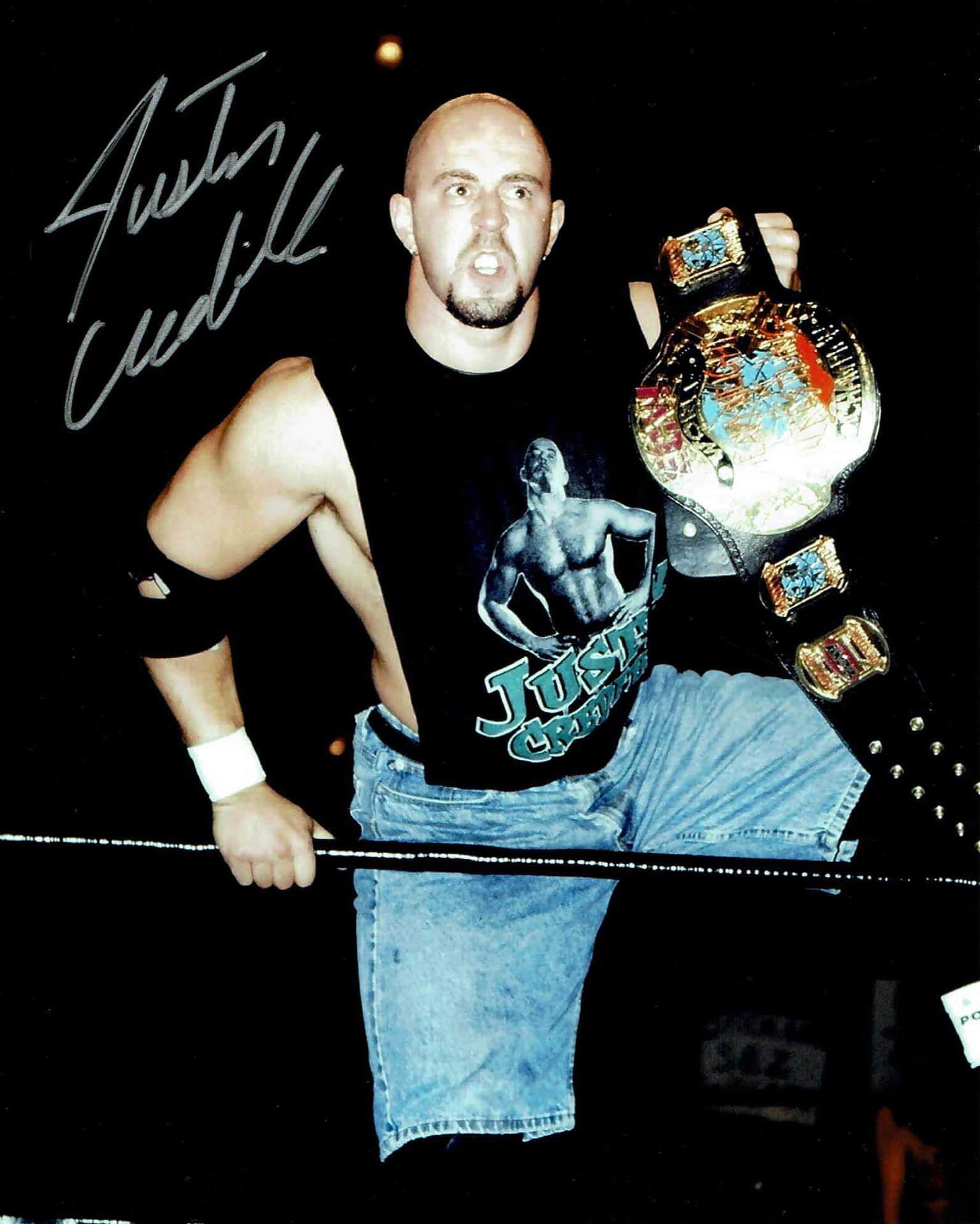 Justin Credible Golden Belt Background