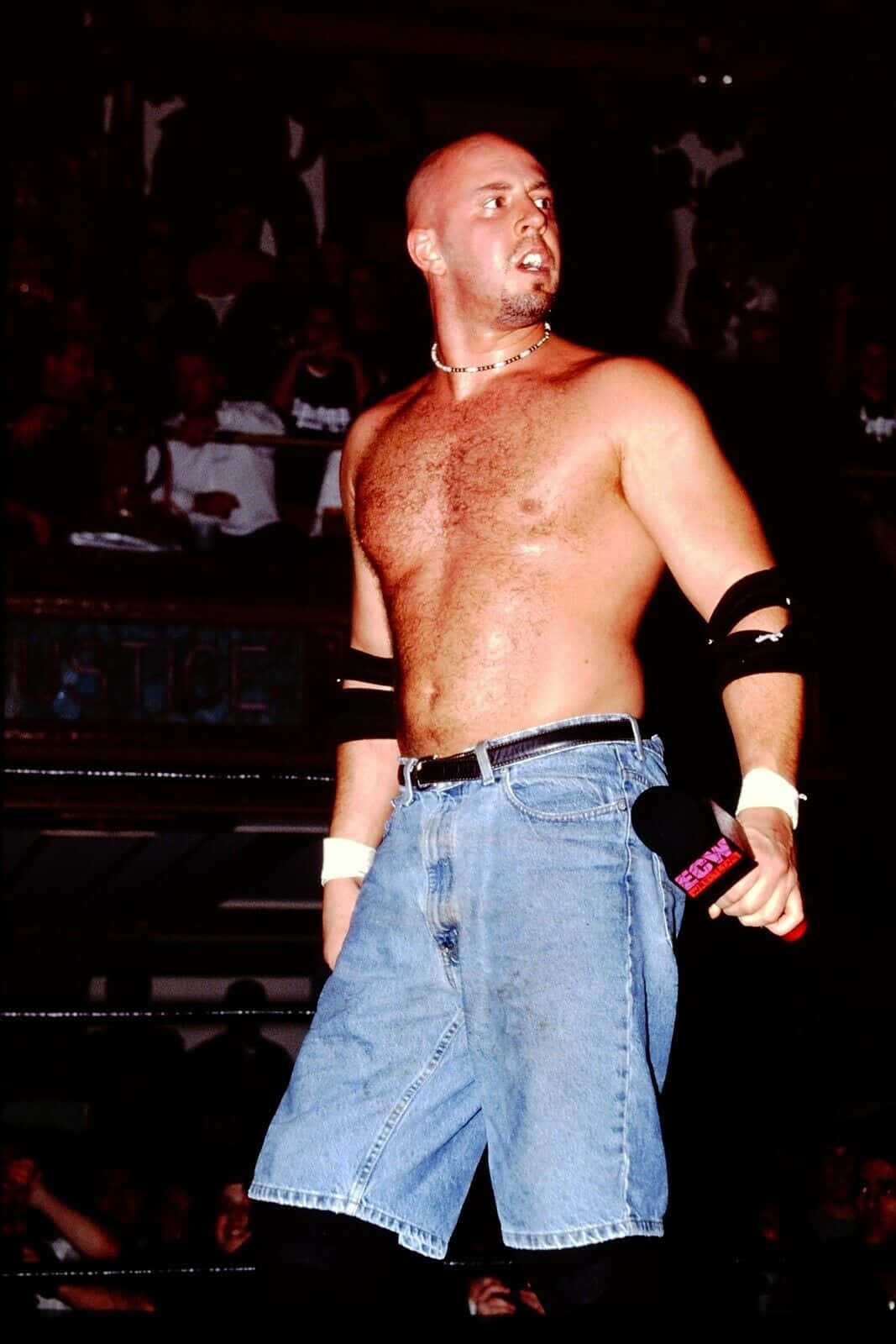 Justin Credible Hot Shirtless Mic Background