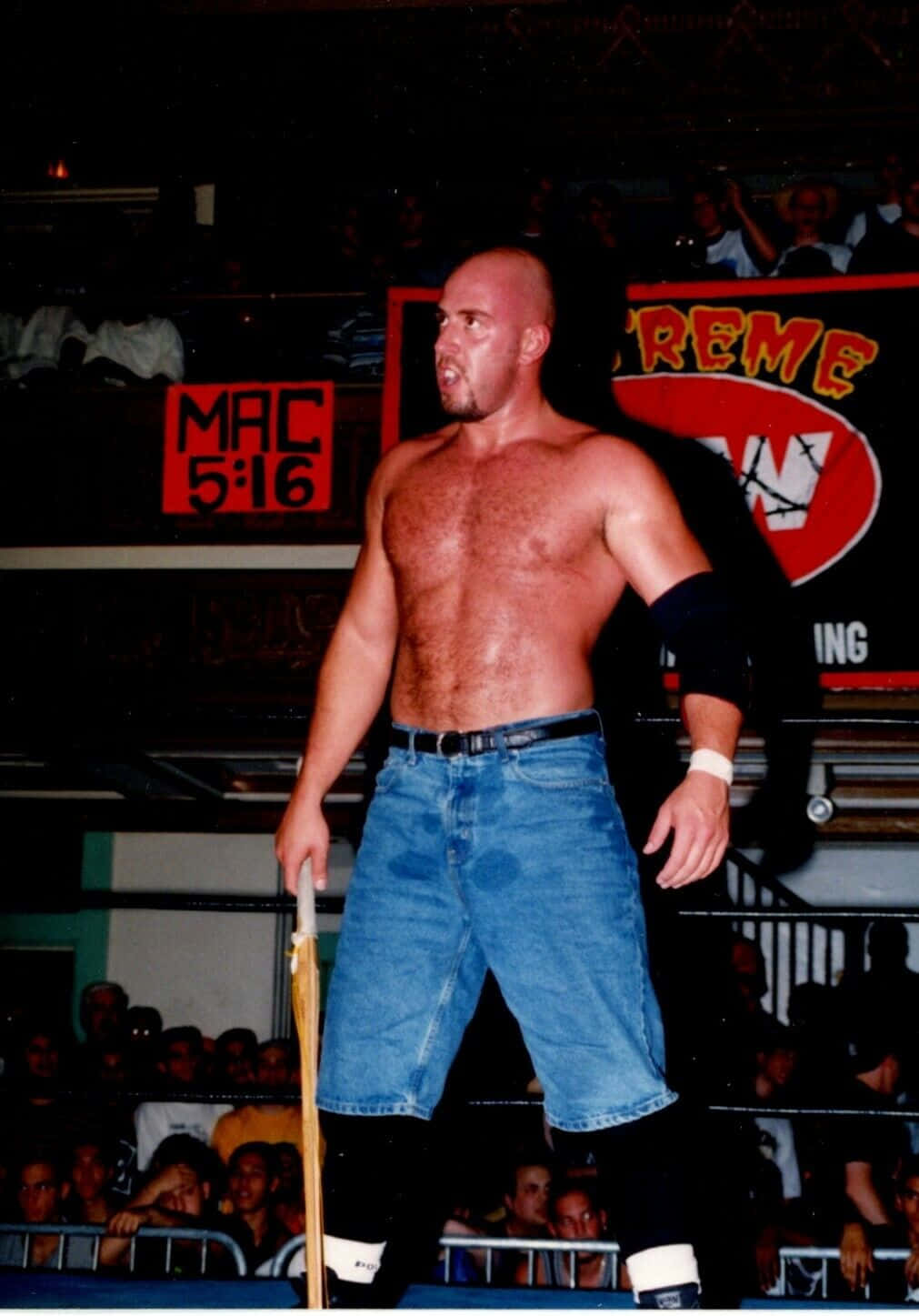 Justin Credible Wooden Stick Fiercely Background