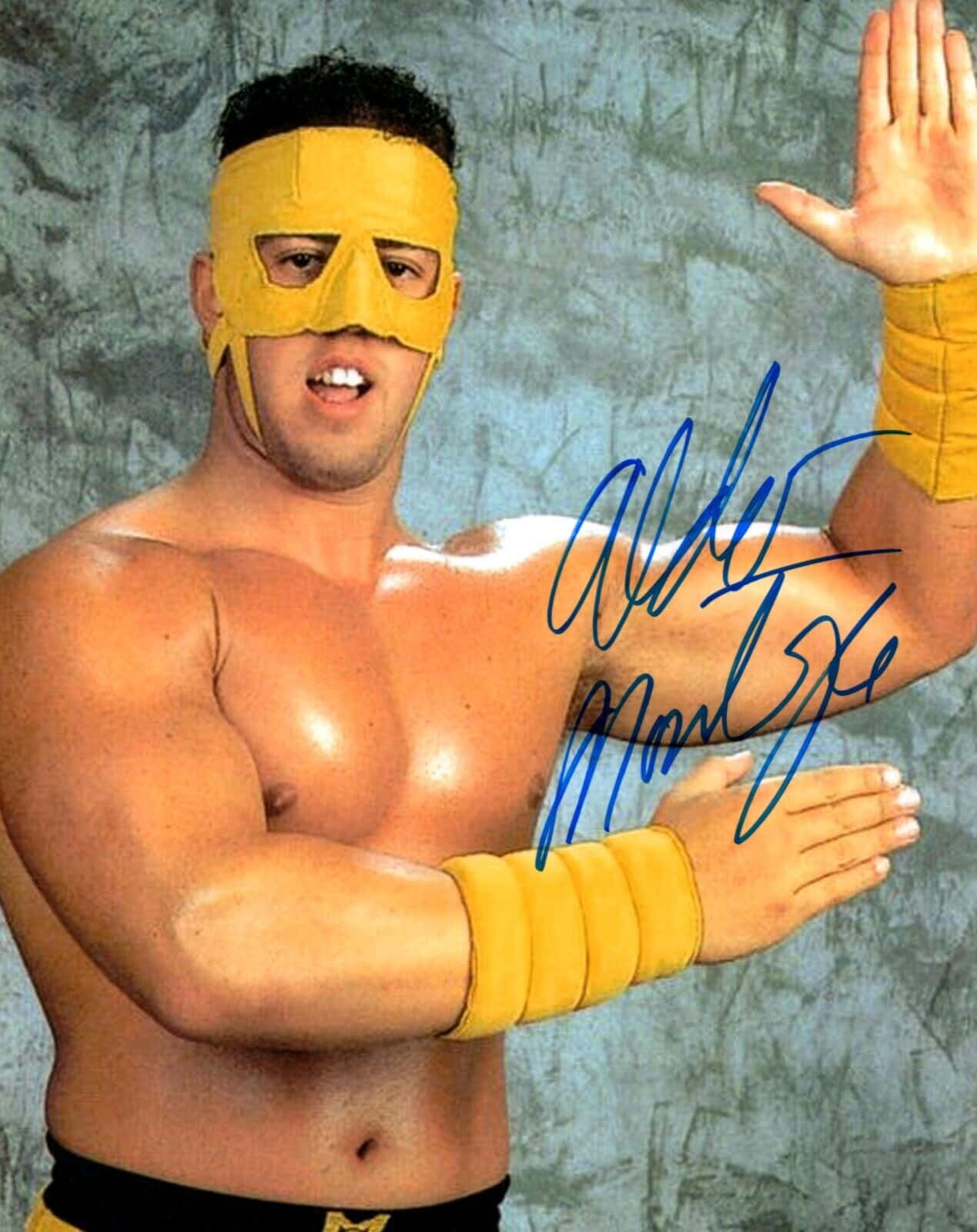 Justin Credible Yellow Mask Background