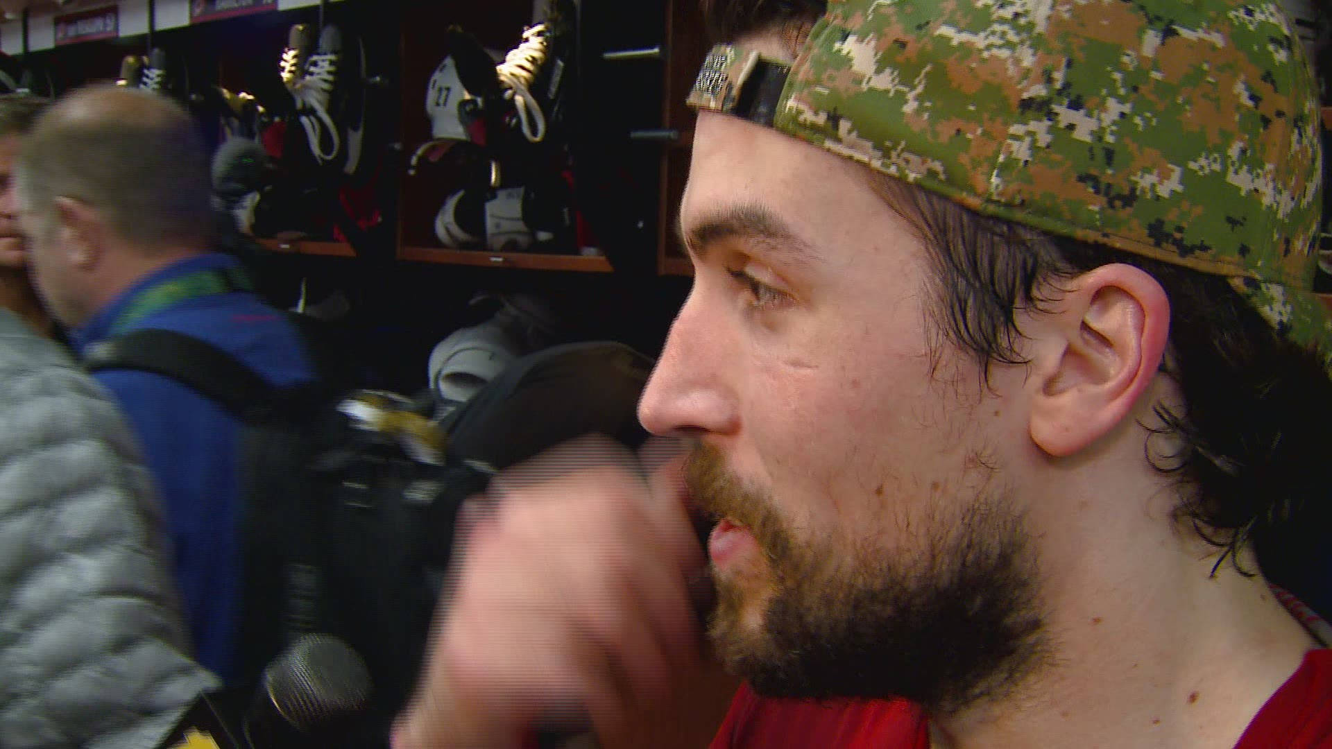 Justin Faulk Cool Sideview Background