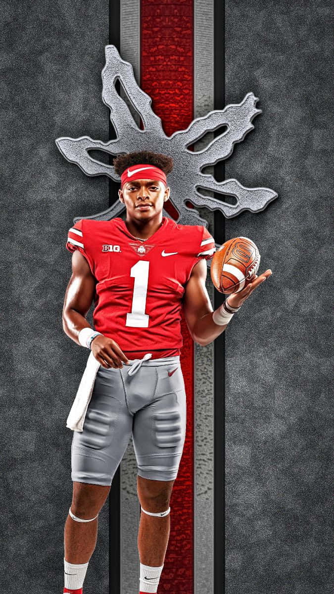 Justin Fields Ohio State Buckeyes Background