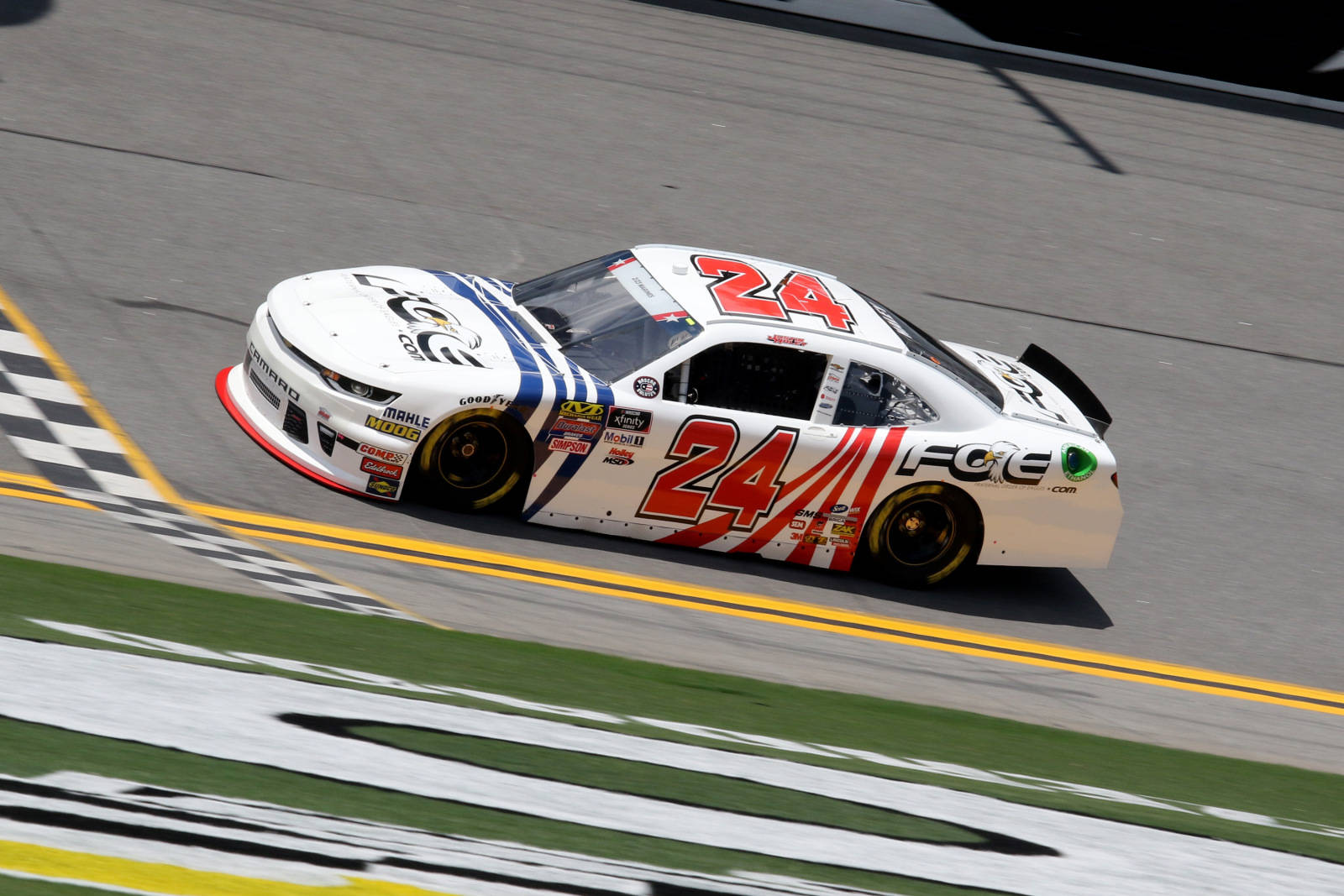 Justin Haley Celebrating Victory At Daytona International Speedway