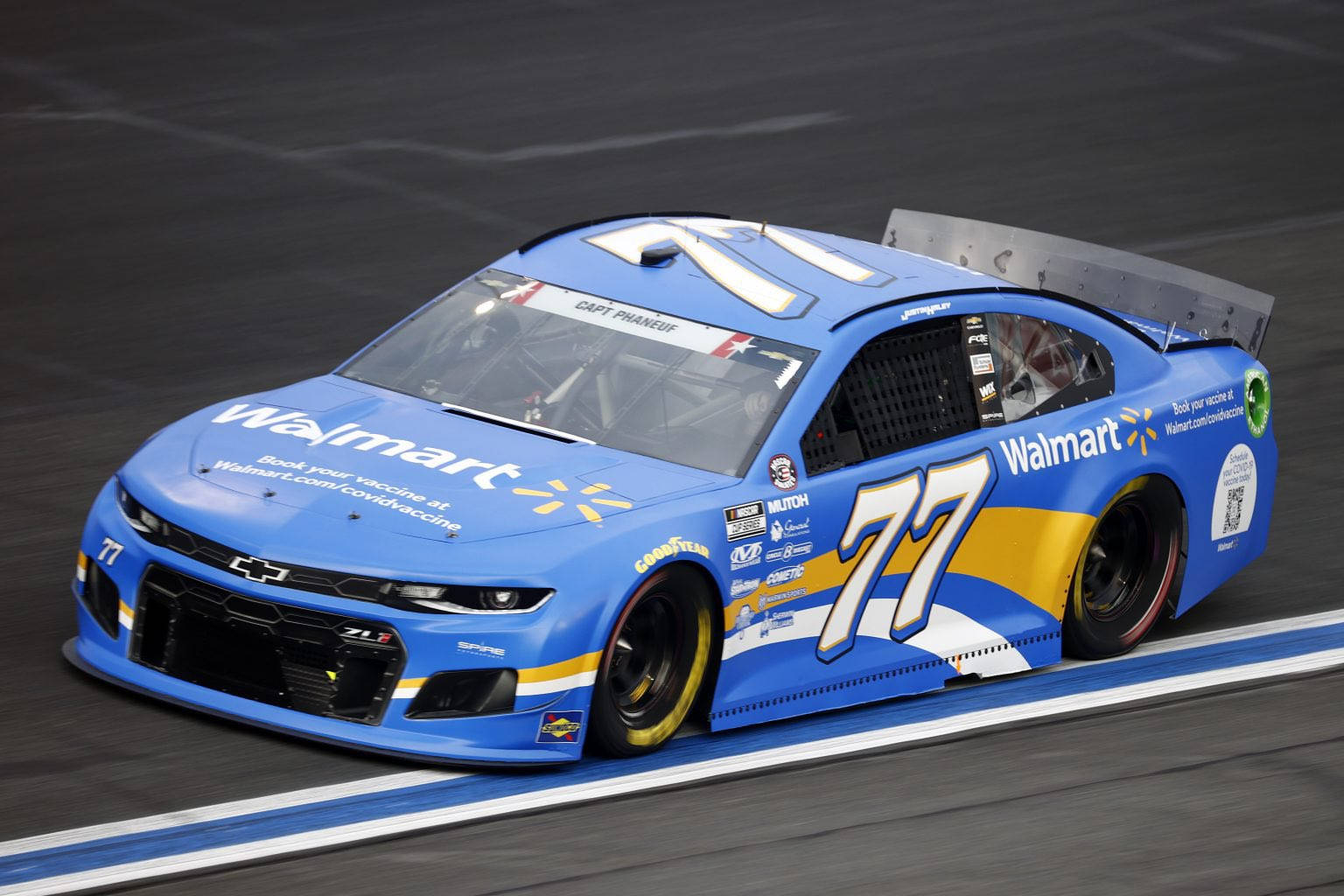 Justin Haley's Race Car Sponsored By Walmart Background