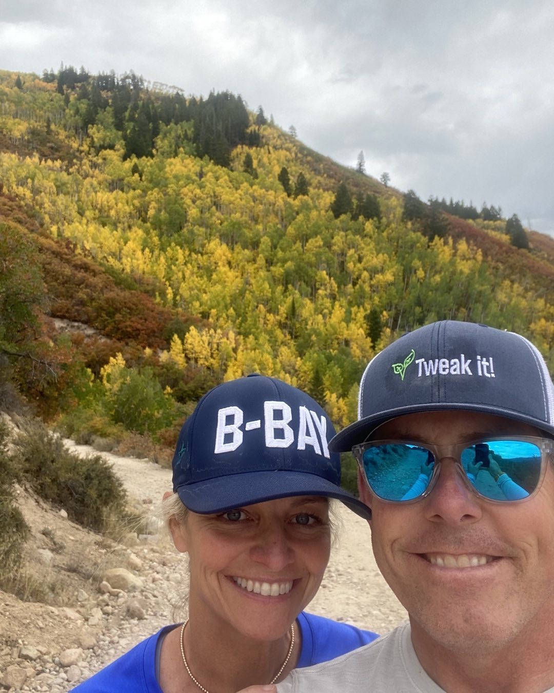 Justin Leonard And Wife Selfie Background