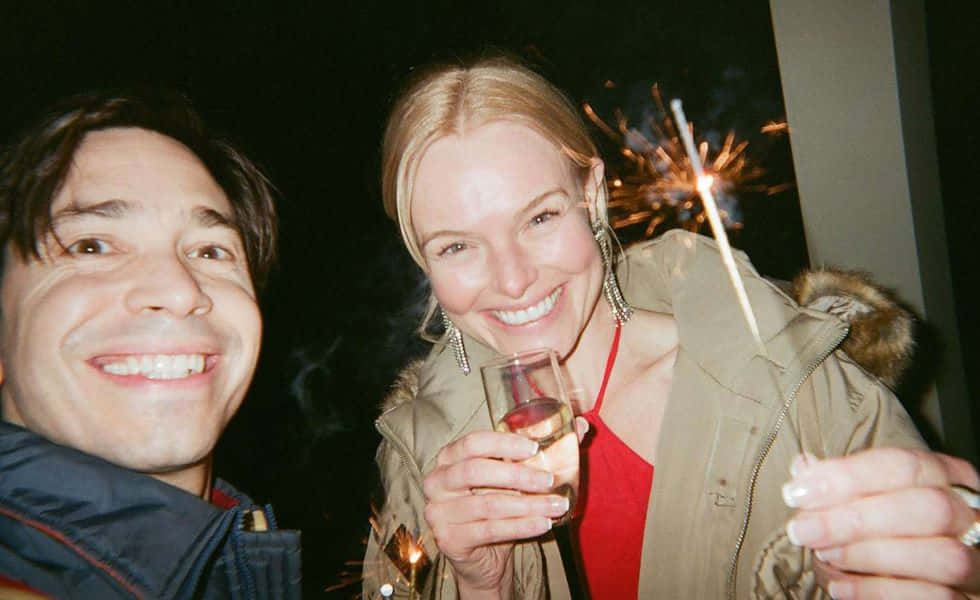 Justin Long Smiling With A Casual Look