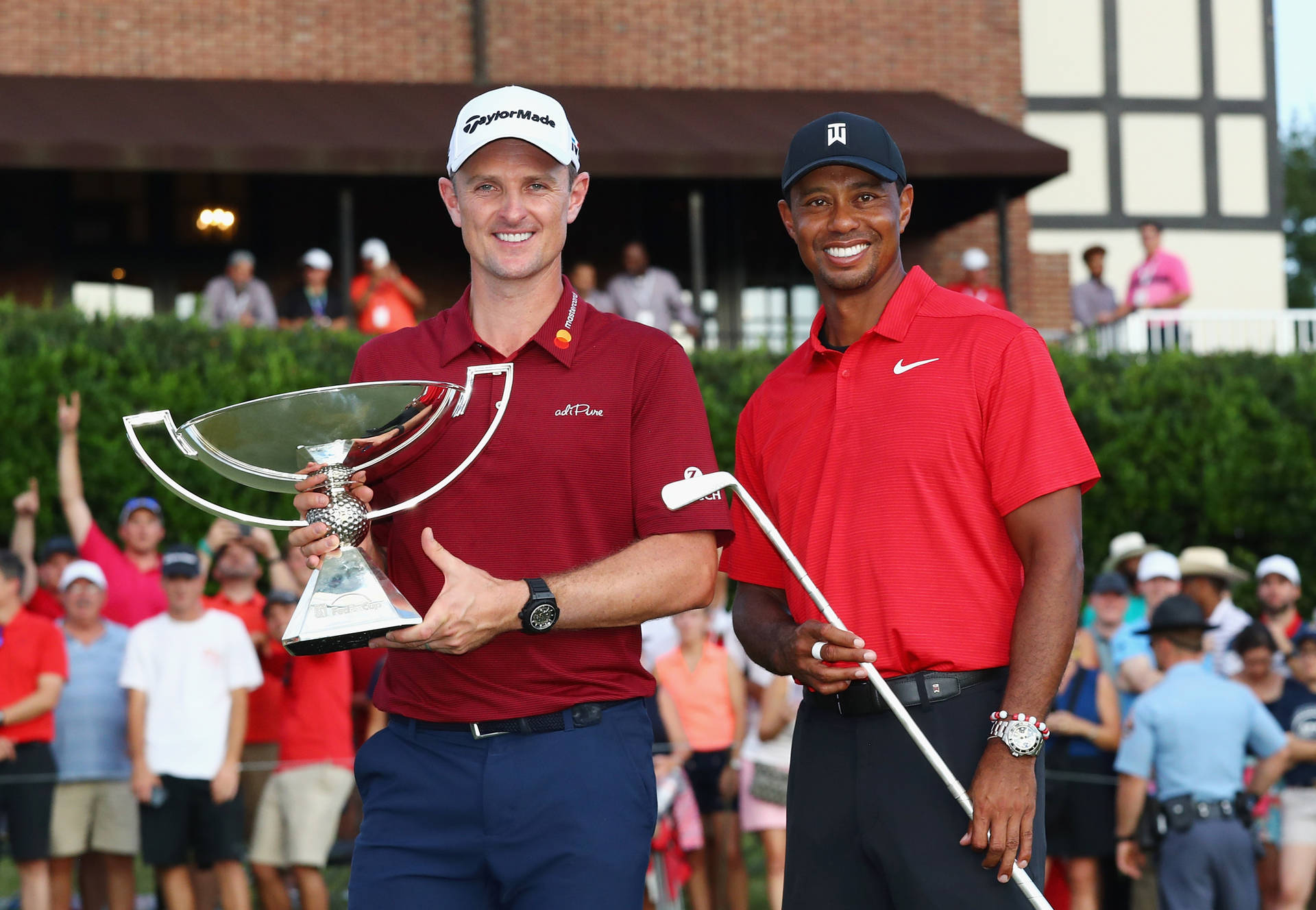 Justin Rose And Tiger Woods Background