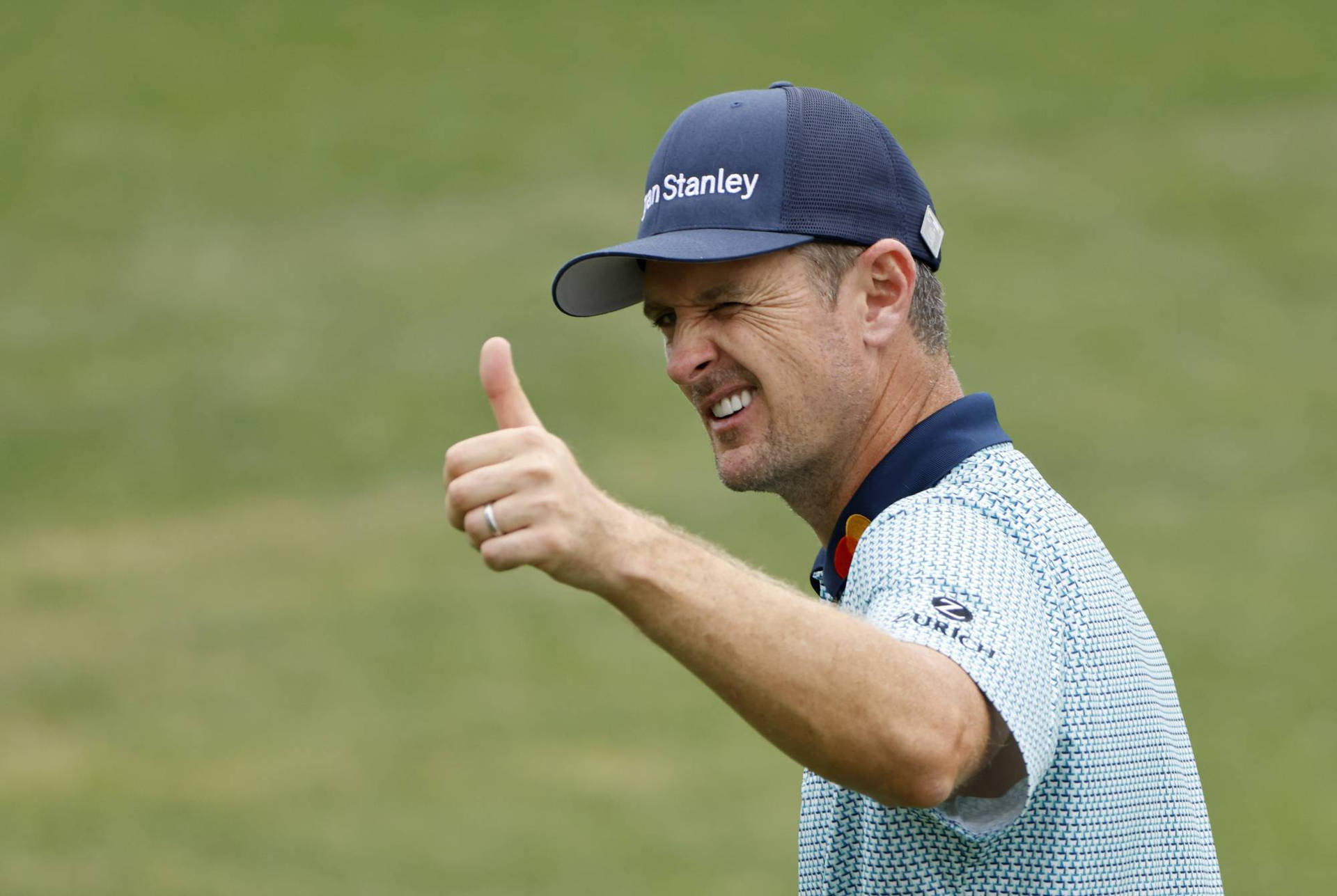 Justin Rose Giving A Thumbs Up