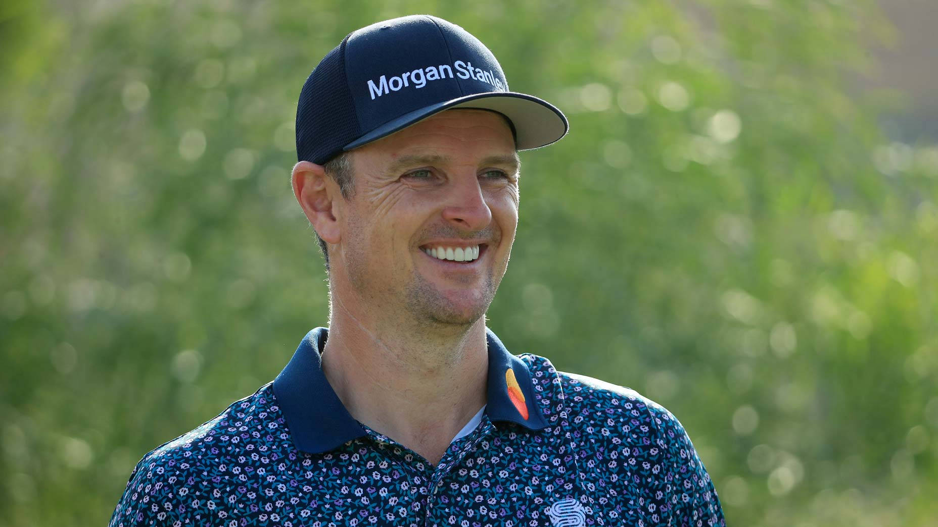 Justin Rose Sporting A Big Smile