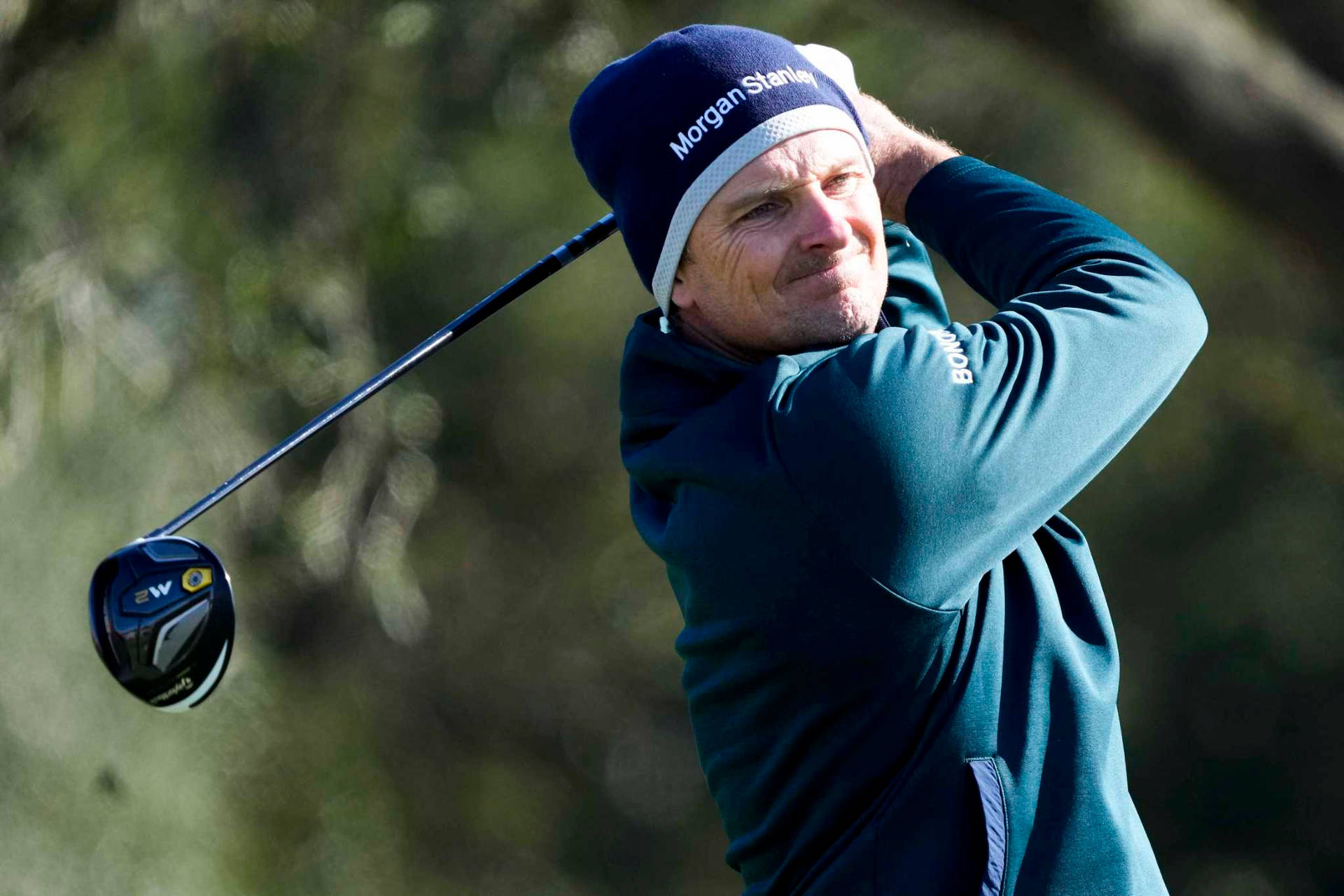 Justin Rose Wearing A Beanie Hat