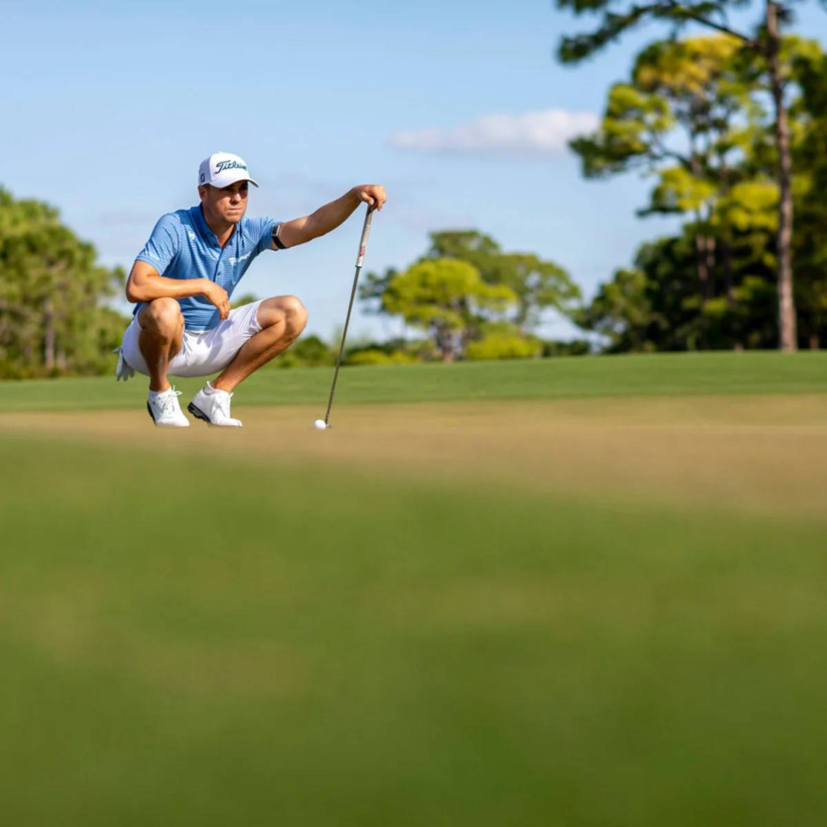 Justin Thomas At A Golf Course