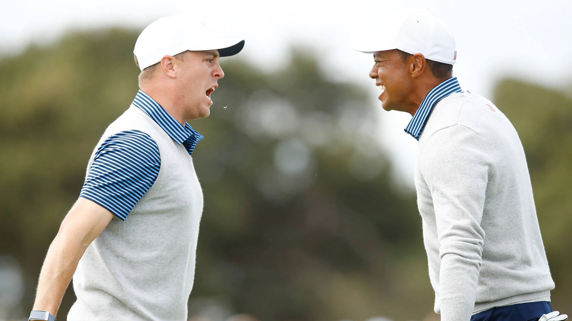 Justin Thomas Screaming At Tiger Woods