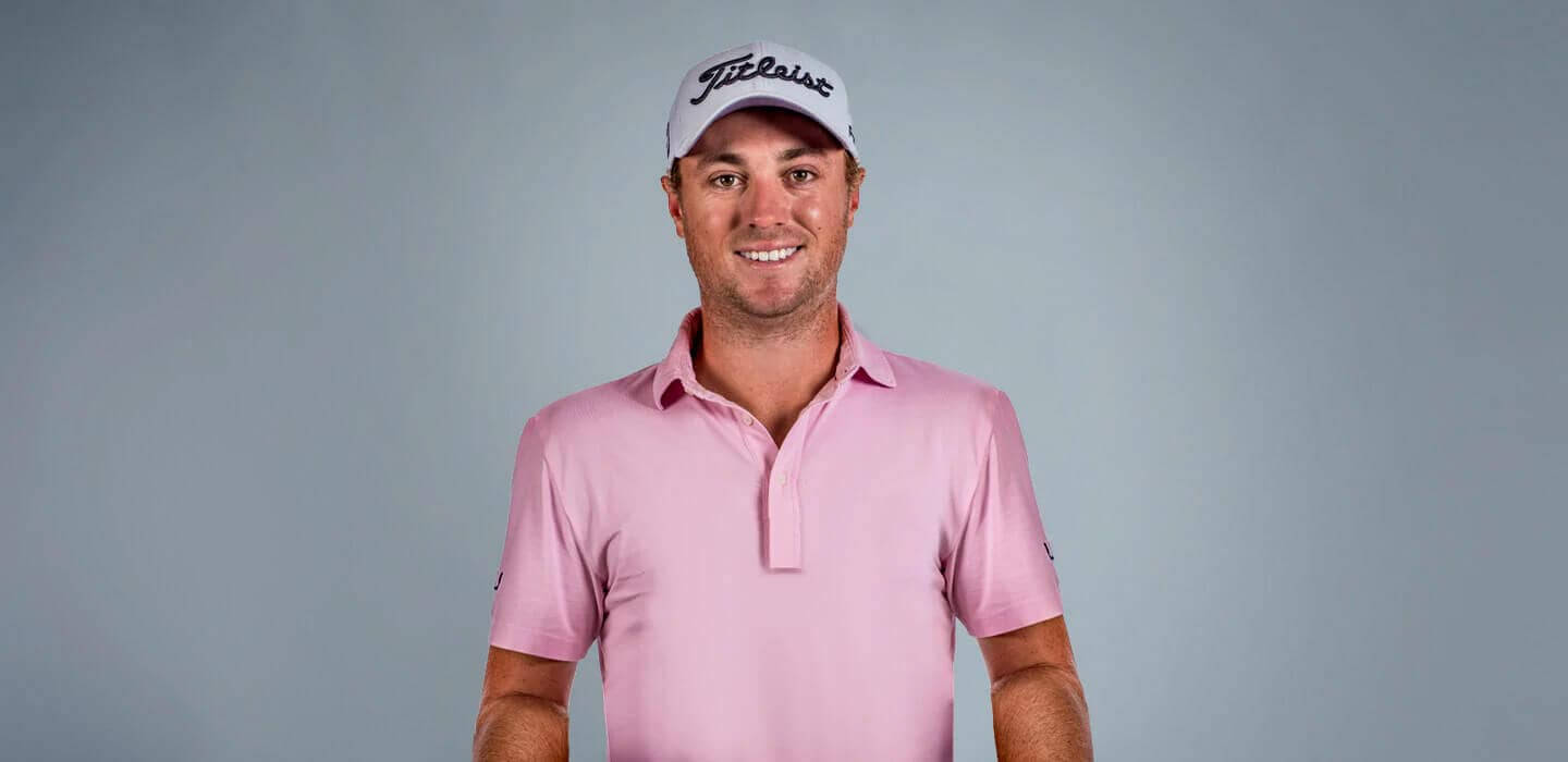 Justin Thomas Sporting A Titleist Hat Background