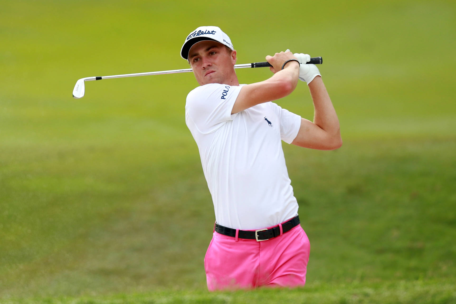 Justin Thomas Wearing Pink Pants