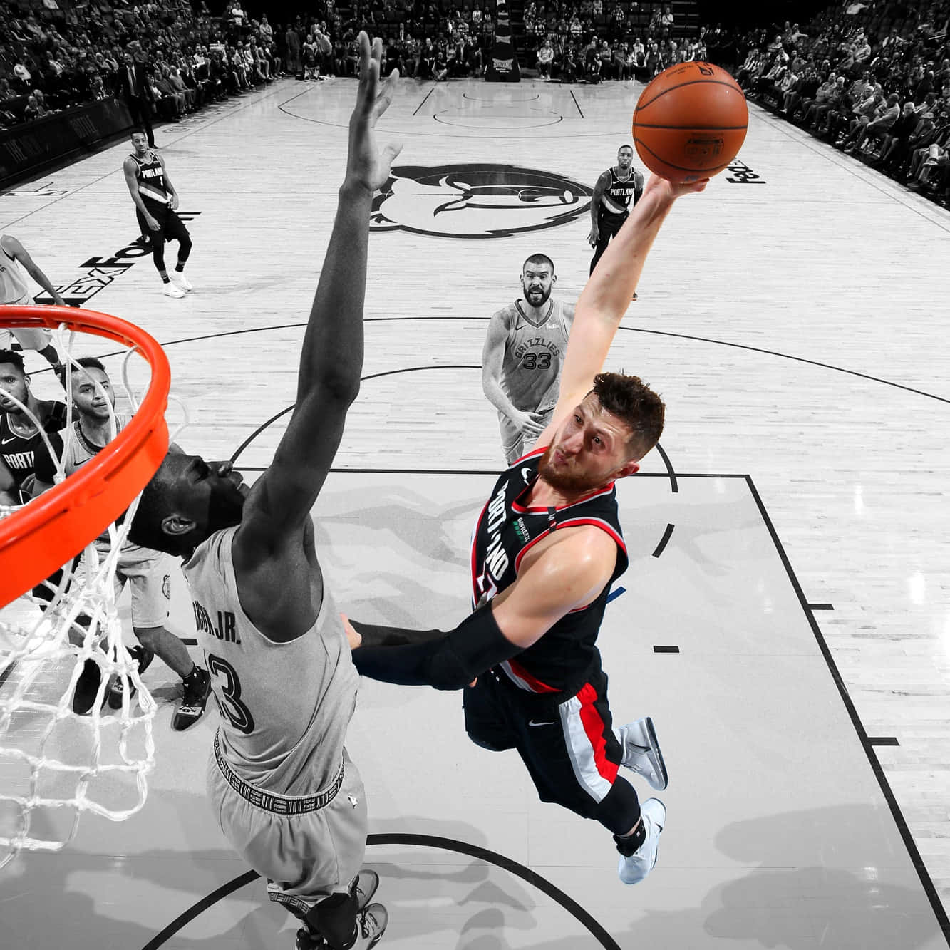Jusuf Nurkic And Jaren Jackson Jr. Background