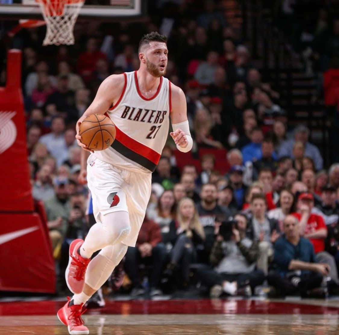 Jusuf Nurkic Game Against Philadelphia 76ers Background