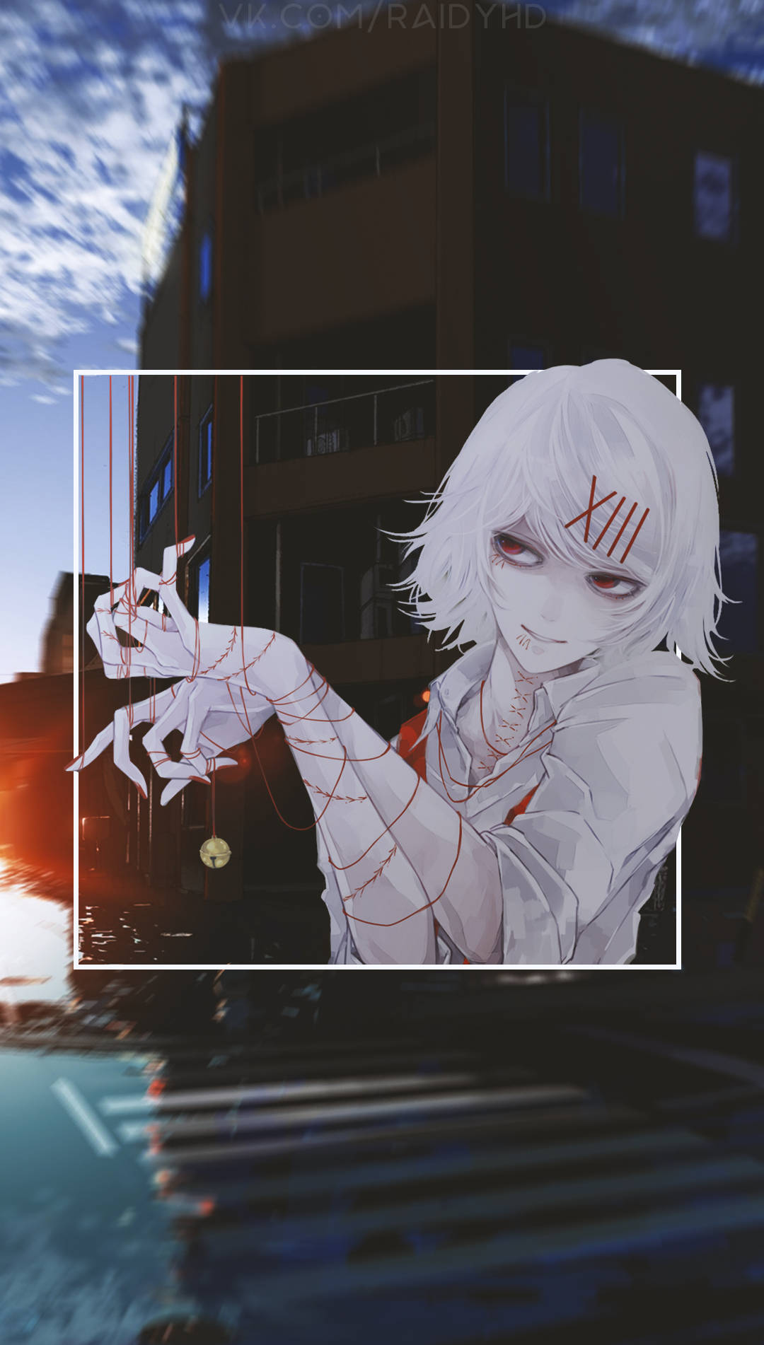 Juuzou Tokyo Ghoul 4k With Hands Tied Together Background