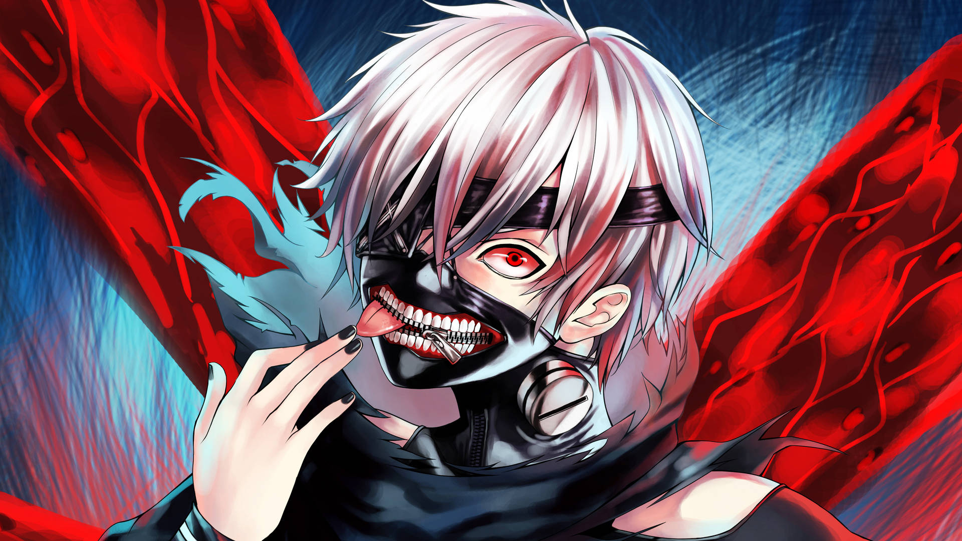 Juuzou Tokyo Ghoul 4k With Monstrous Mask Background