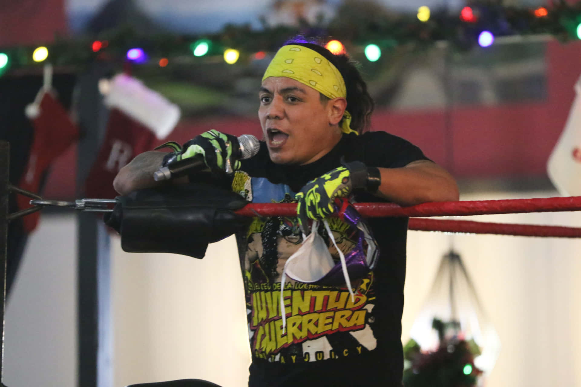 Juventud Guerrera Speaks Inside The Ring Background