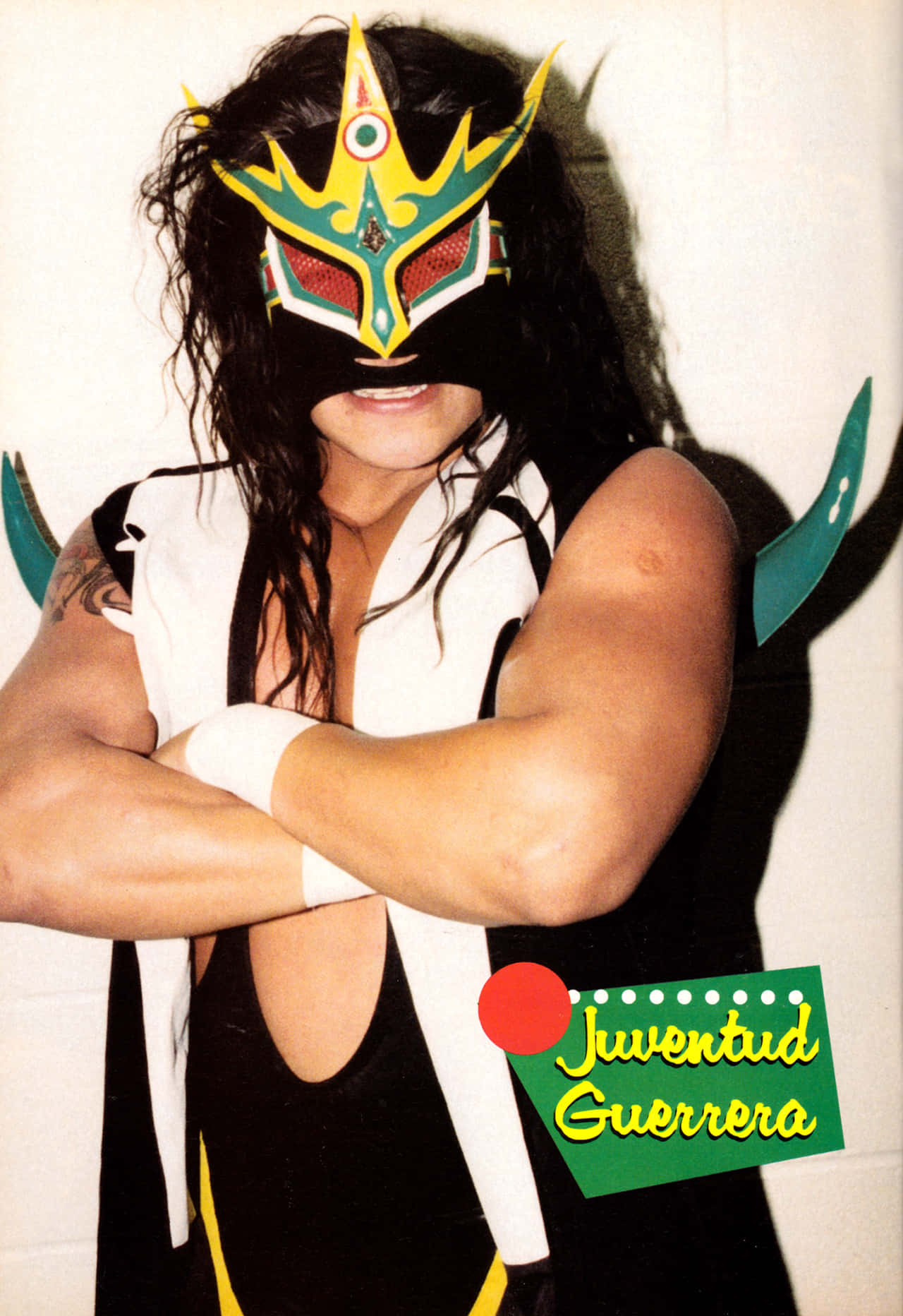Juventud Guerrera Wearing Luchador Outfit Background