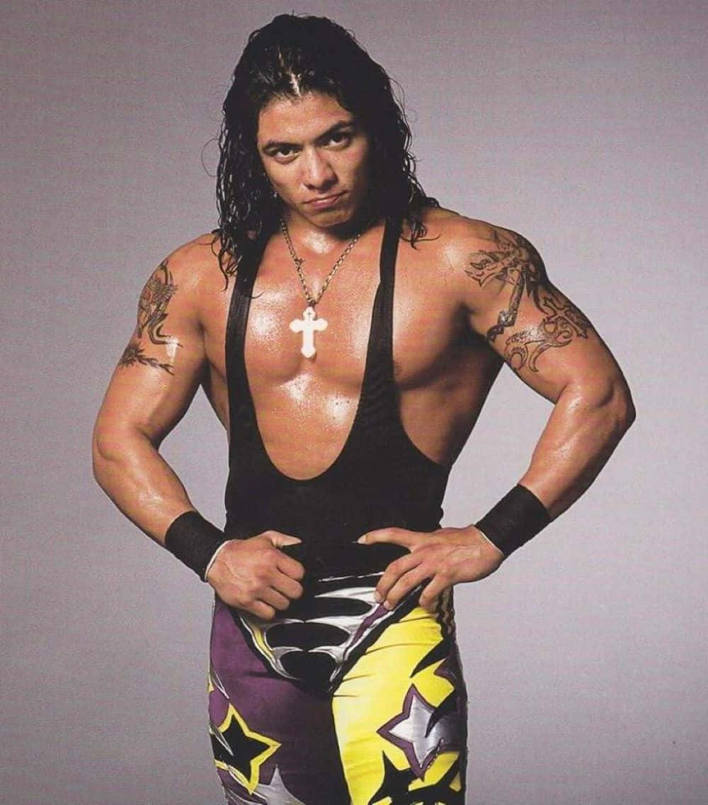 Juventud Guerrera Wrestler Pose Background