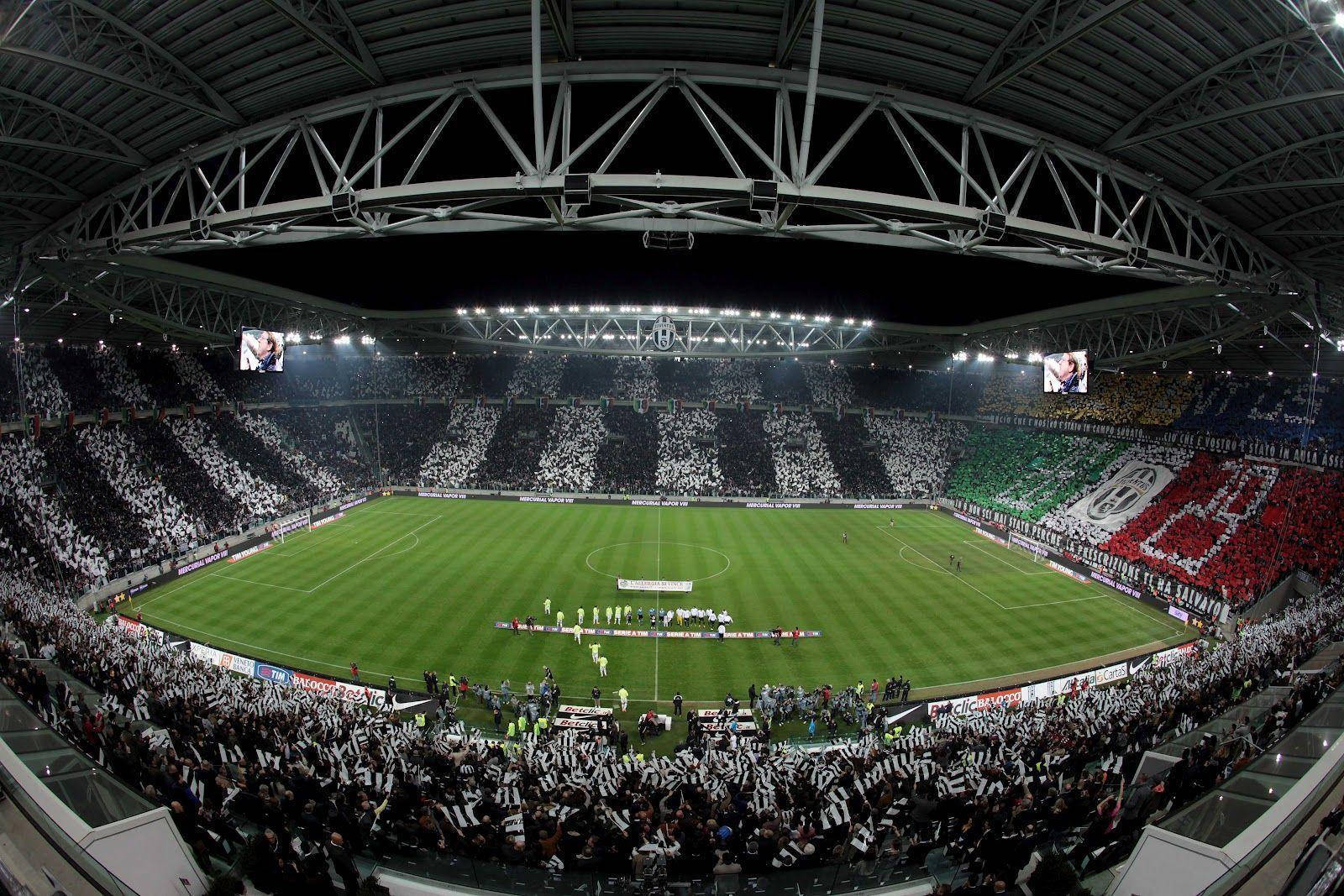 Juventus Allianz Stadium Wide Shot Background